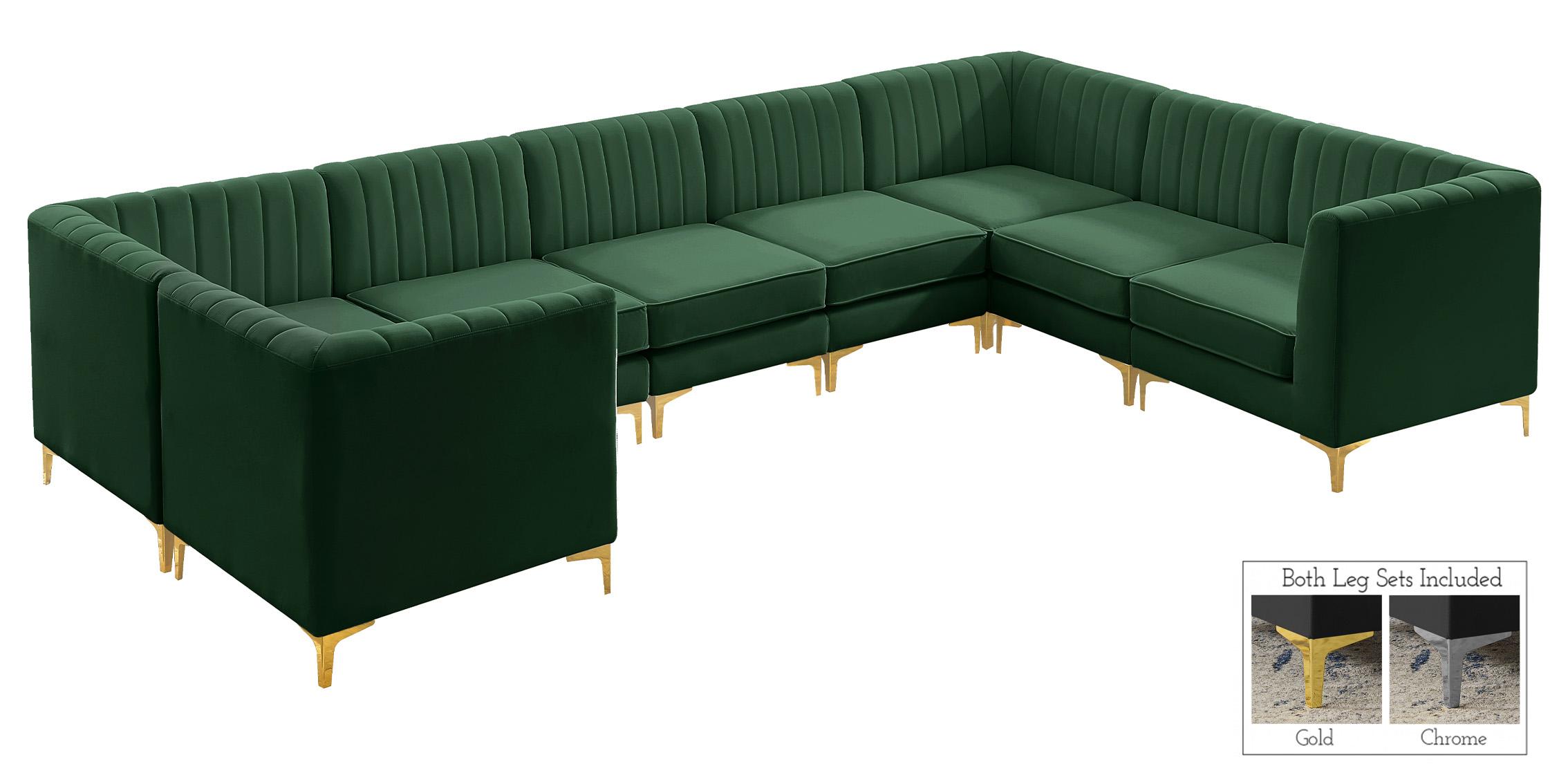 

    
Meridian Furniture ALINA 604Green-Sec8C Modular Sectional Sofa Green 604Green-Sec8C
