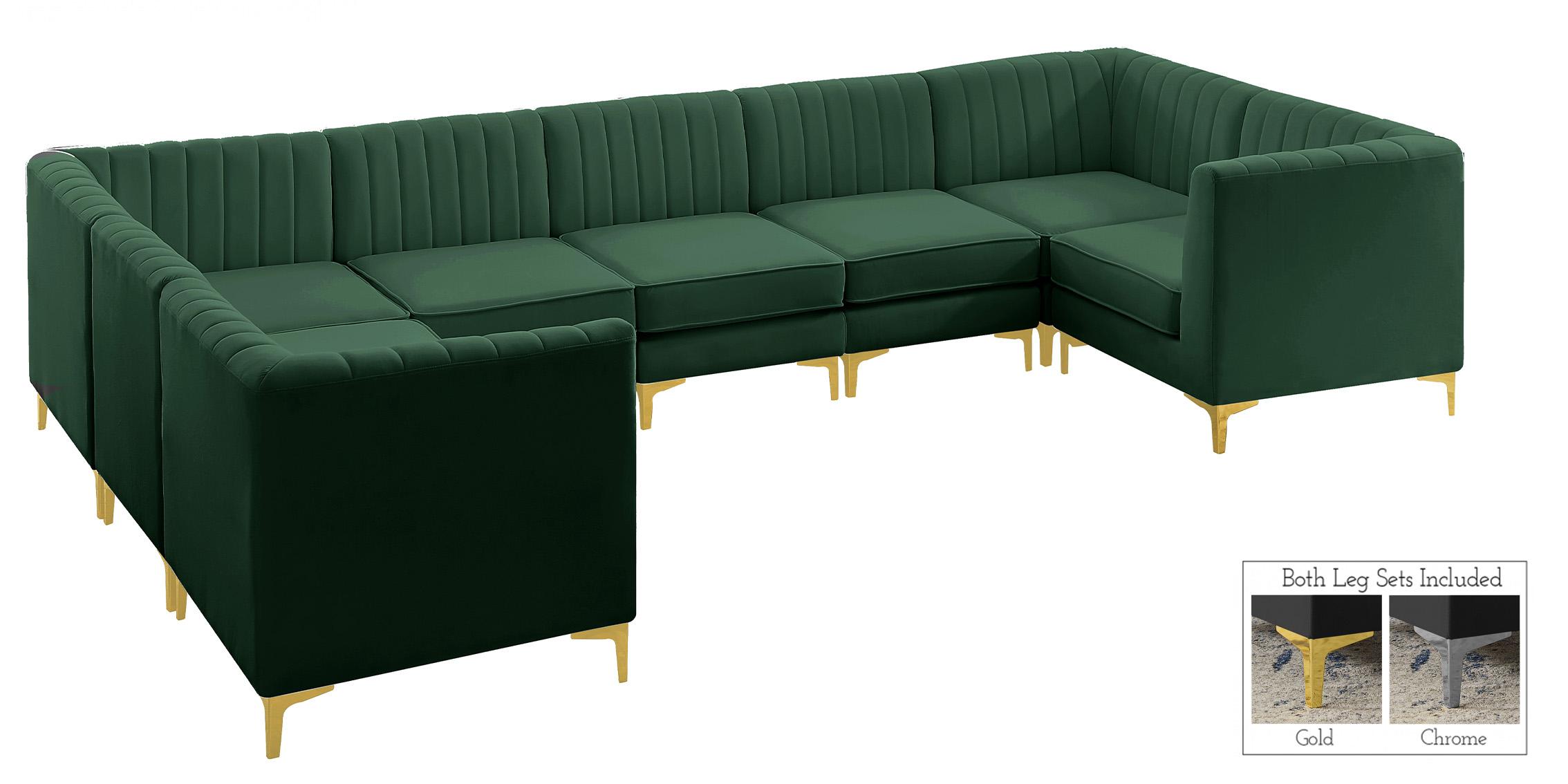 

    
604Green-Sec8C Meridian Furniture Modular Sectional Sofa
