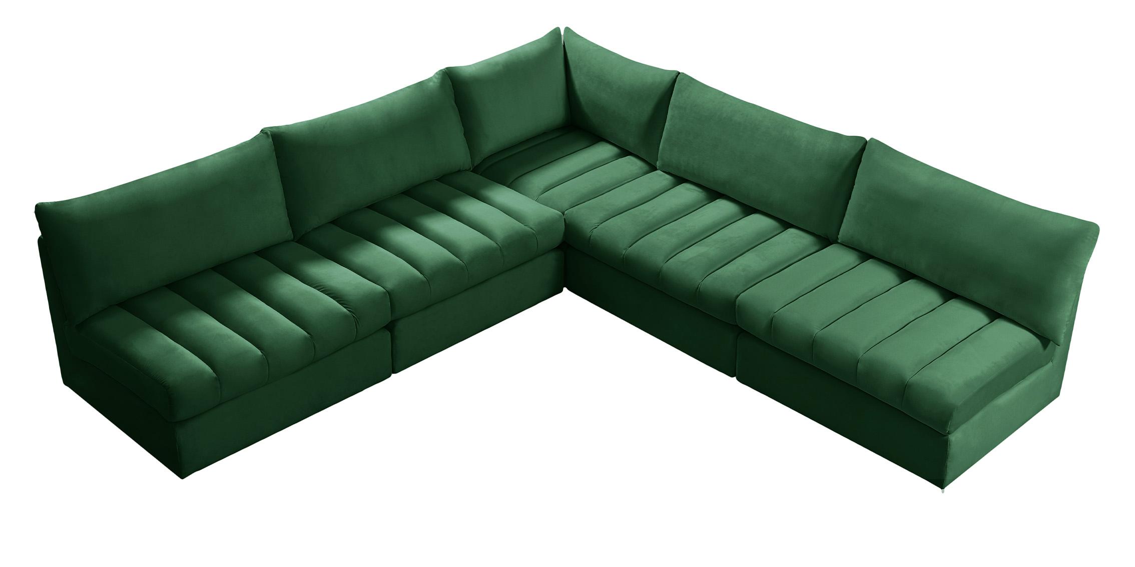 

        
Meridian Furniture JACOB 649Green-Sec5B Modular Sectional Sofa Green Velvet 94308259840
