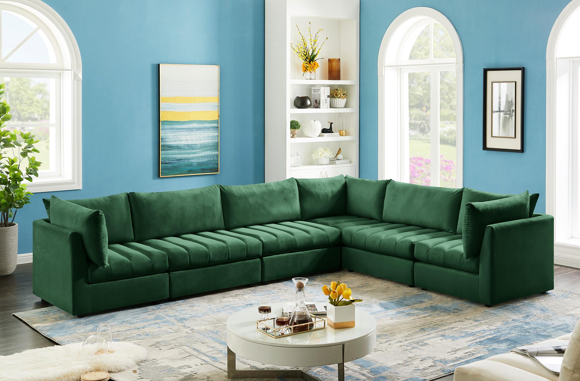 

        
Meridian Furniture JACOB 649Green-Sec6A Modular Sectional Sofa Green Velvet 94308259864
