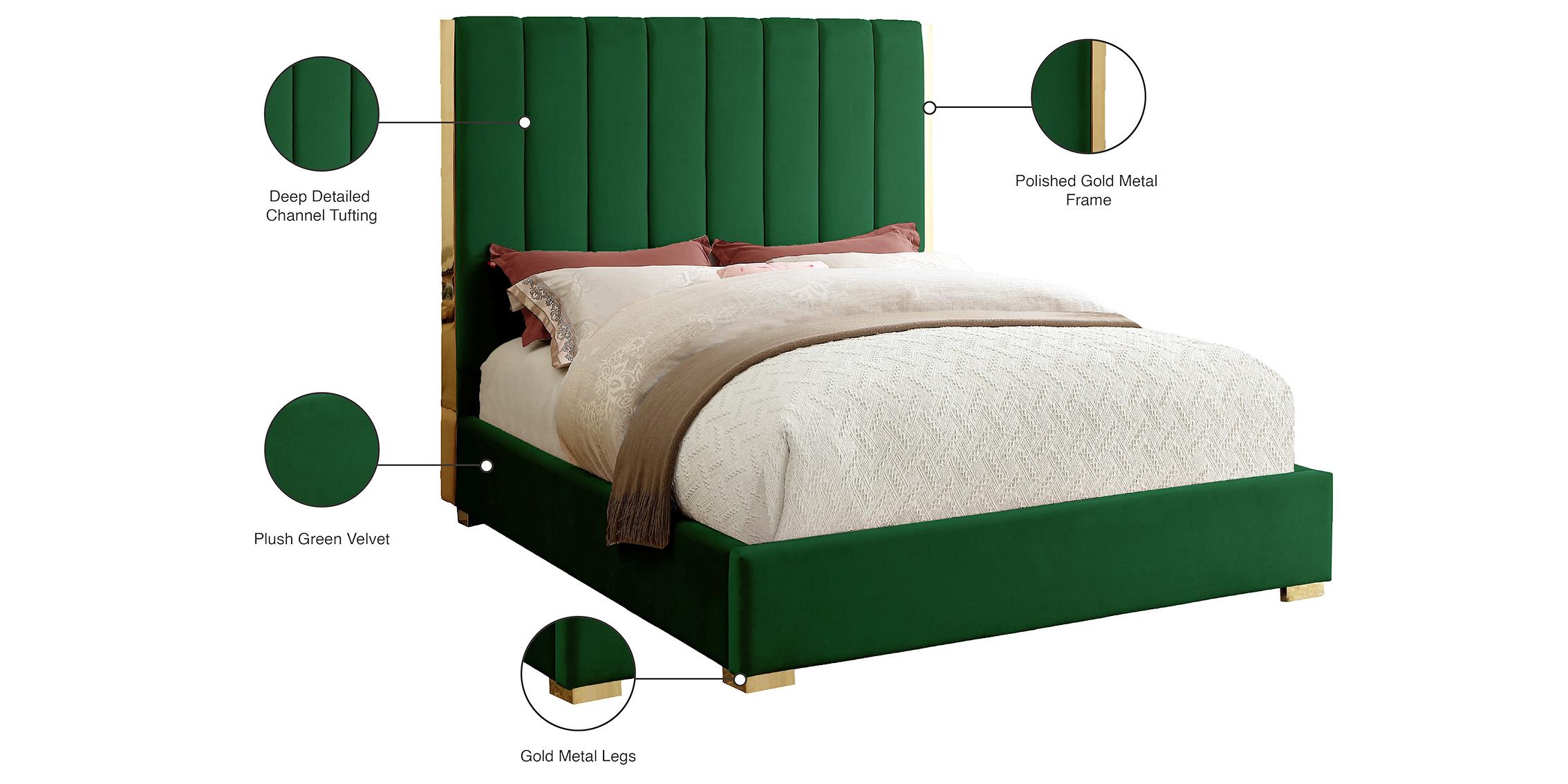 

    
Meridian Furniture BECCA Green-F Platform Bed Green BeccaGreen-F

