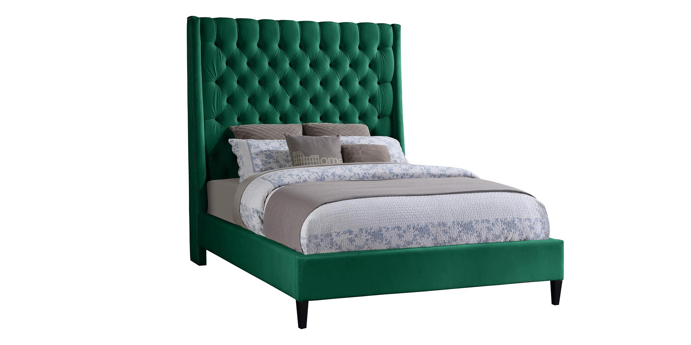 

    
Green Velvet Full Bed FRITZ FritzGreen-F Meridian Modern Contemporary
