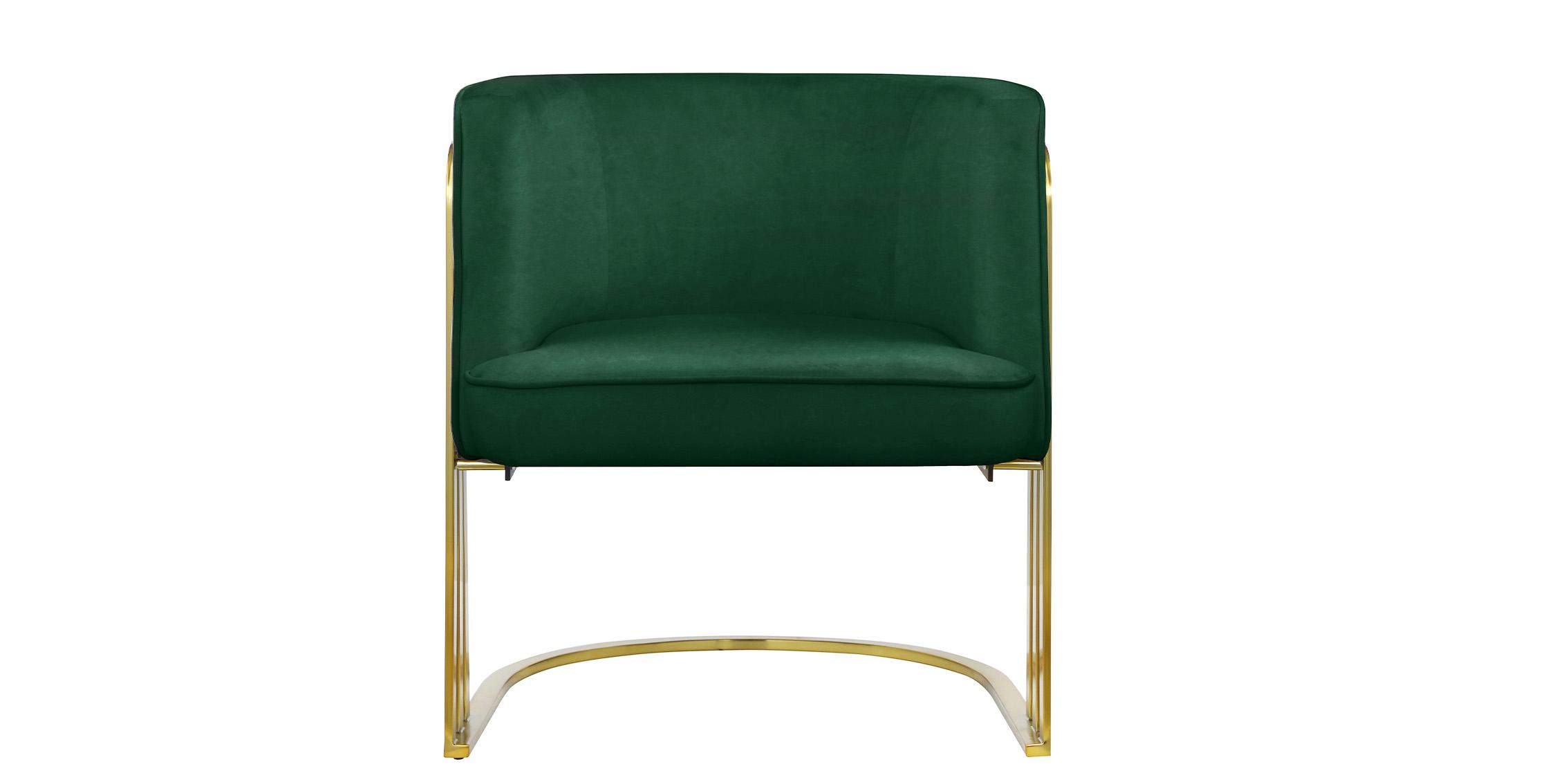 

    
Meridian Furniture RAYS 533Green Accent Chair Green/Gold 533Green
