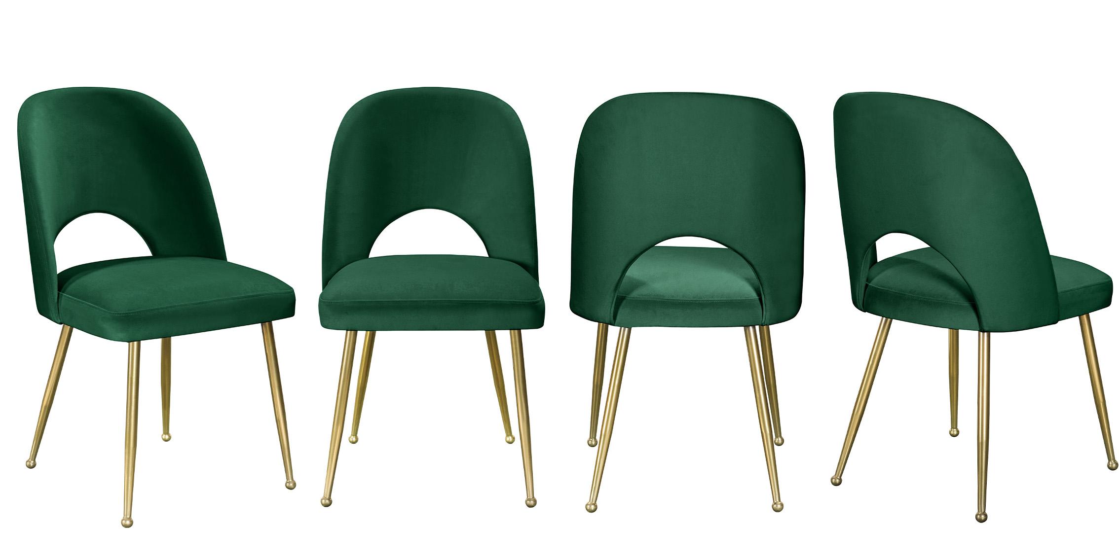 

    
Meridian Furniture LOGAN 990Green-C Dining Chair Set Green/Gold 990Green-C
