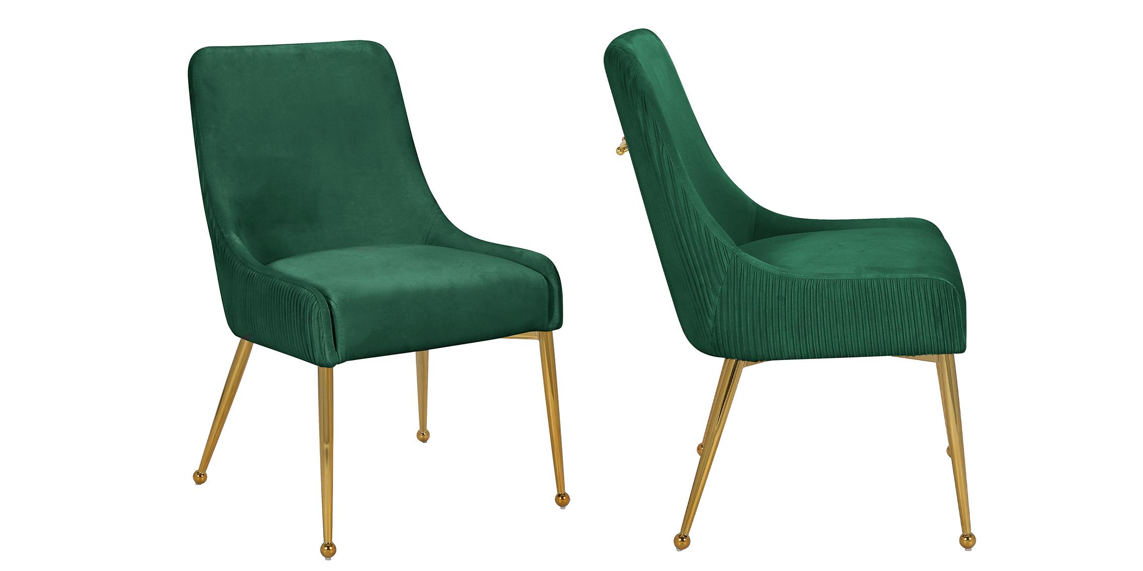 

    
Meridian Furniture ACE 855Green Dining Chair Set Green/Gold 855Green
