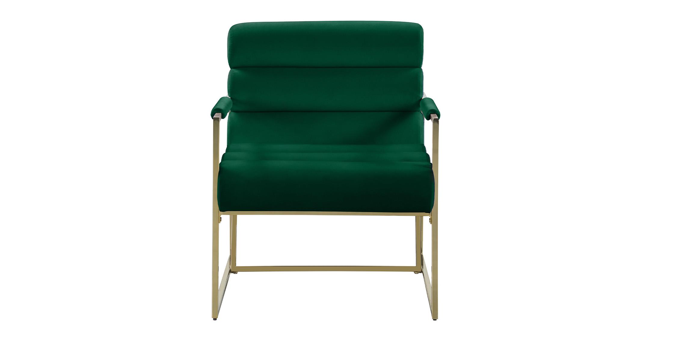 

    
Meridian Furniture WAYNE 526Green Accent Chair Green/Gold 526Green
