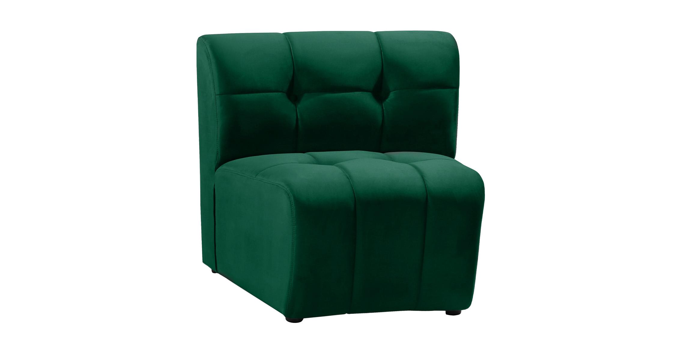 Contemporary, Modern Modular Chair LIMITLESS 645Green-C 645Green-C in Green Velvet