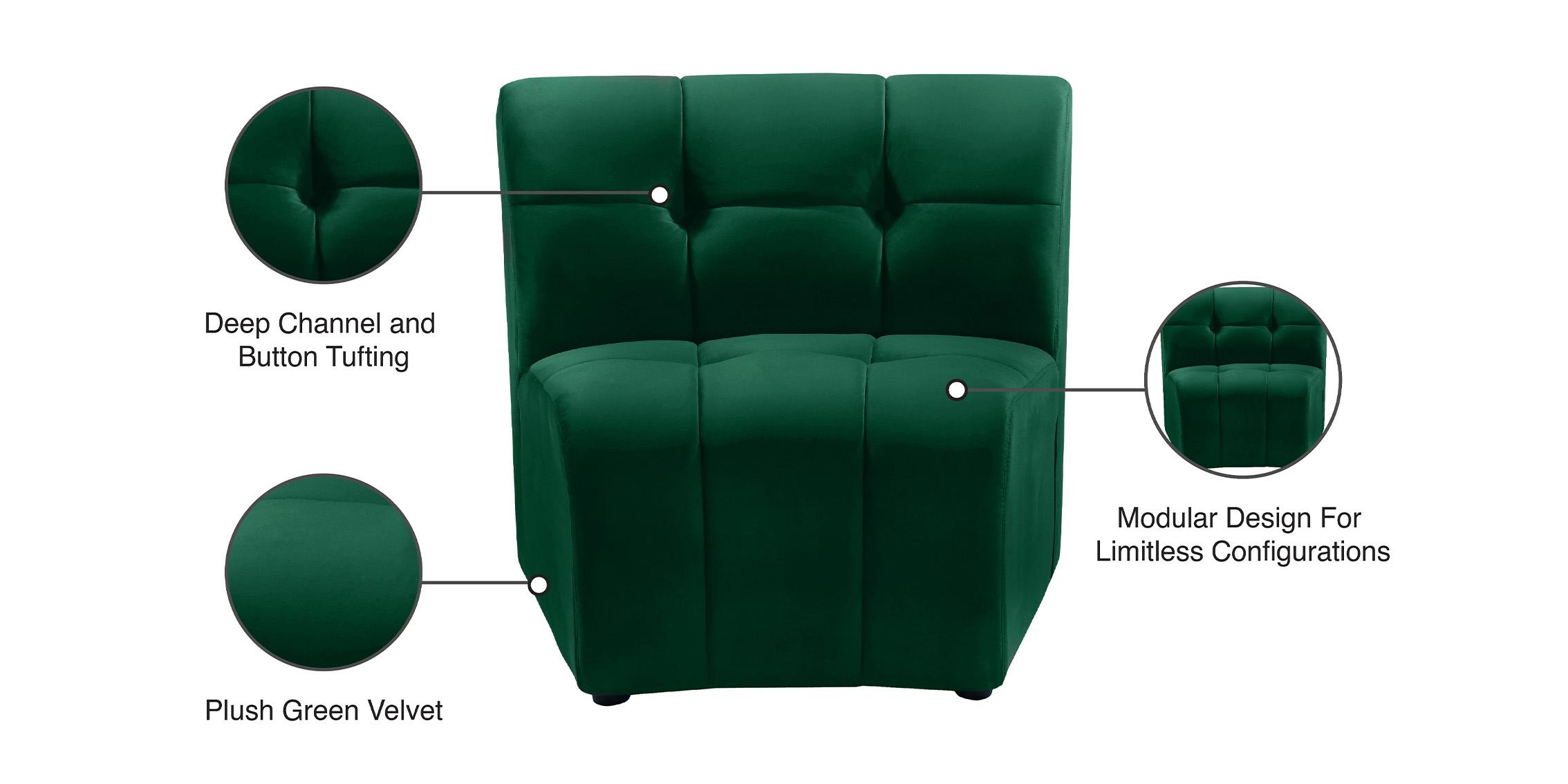 

    
645Green-C Meridian Furniture Modular Chair
