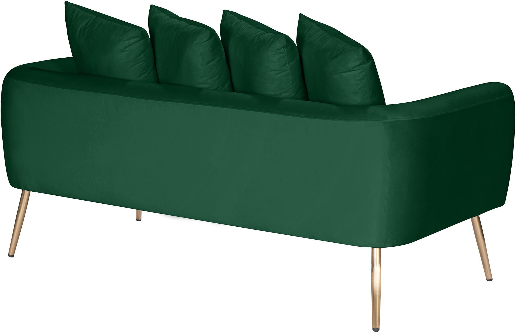 

        
Meridian Furniture Quinn Loveseat Green Fabric 753359801285
