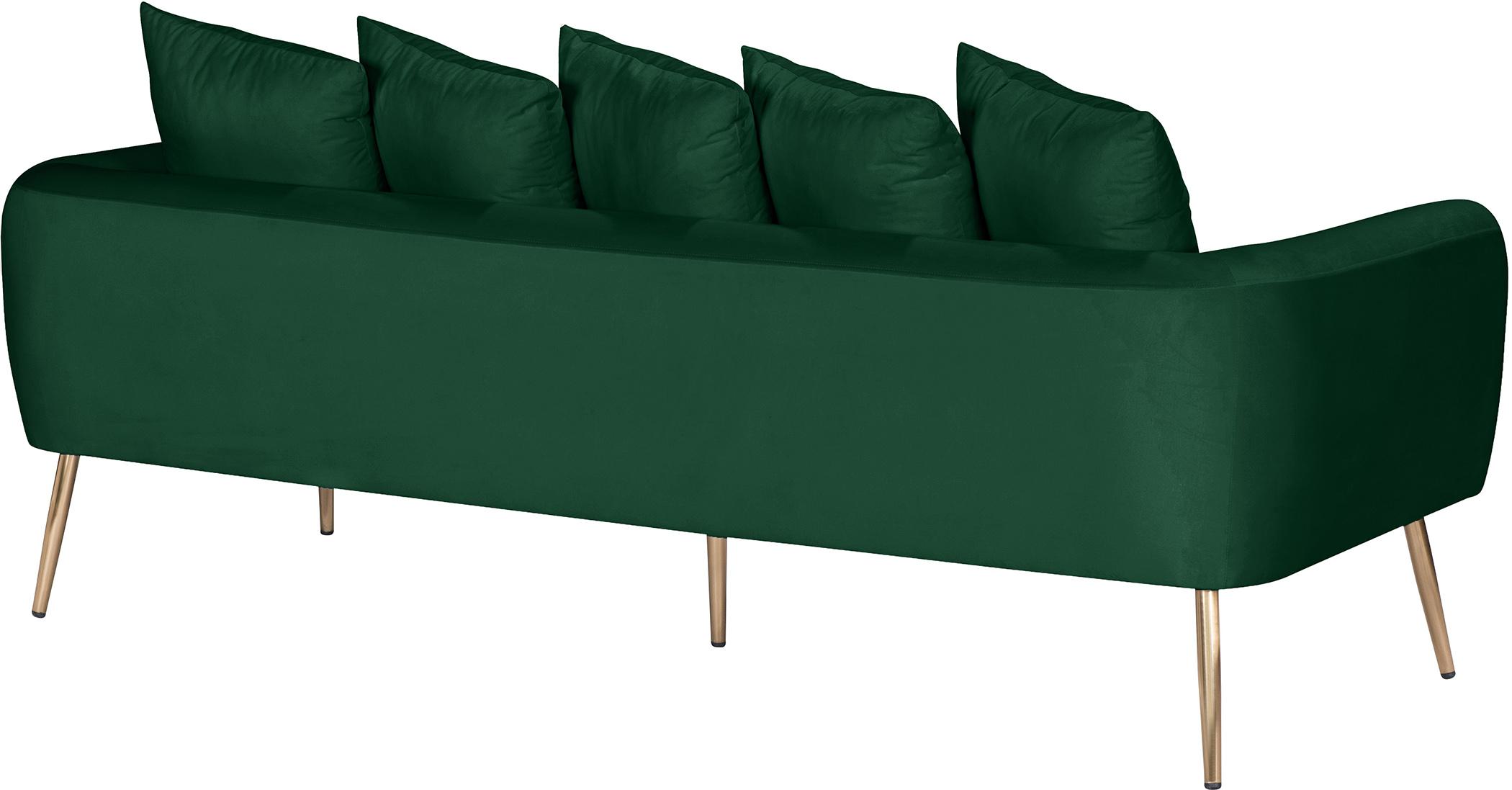 

    
639Green-SLC GREEN Velvet Quinn Sofa Set 3Pcs MERIDIAN Contemporary Modern Mid-Century
