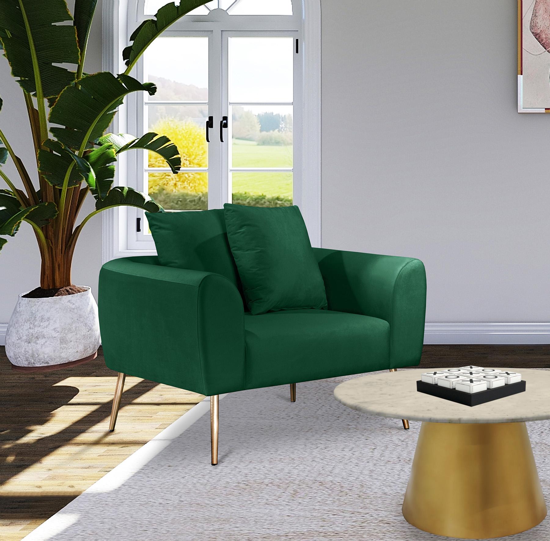 

        
Meridian Furniture Quinn Sofa Set Green Fabric 753359801278
