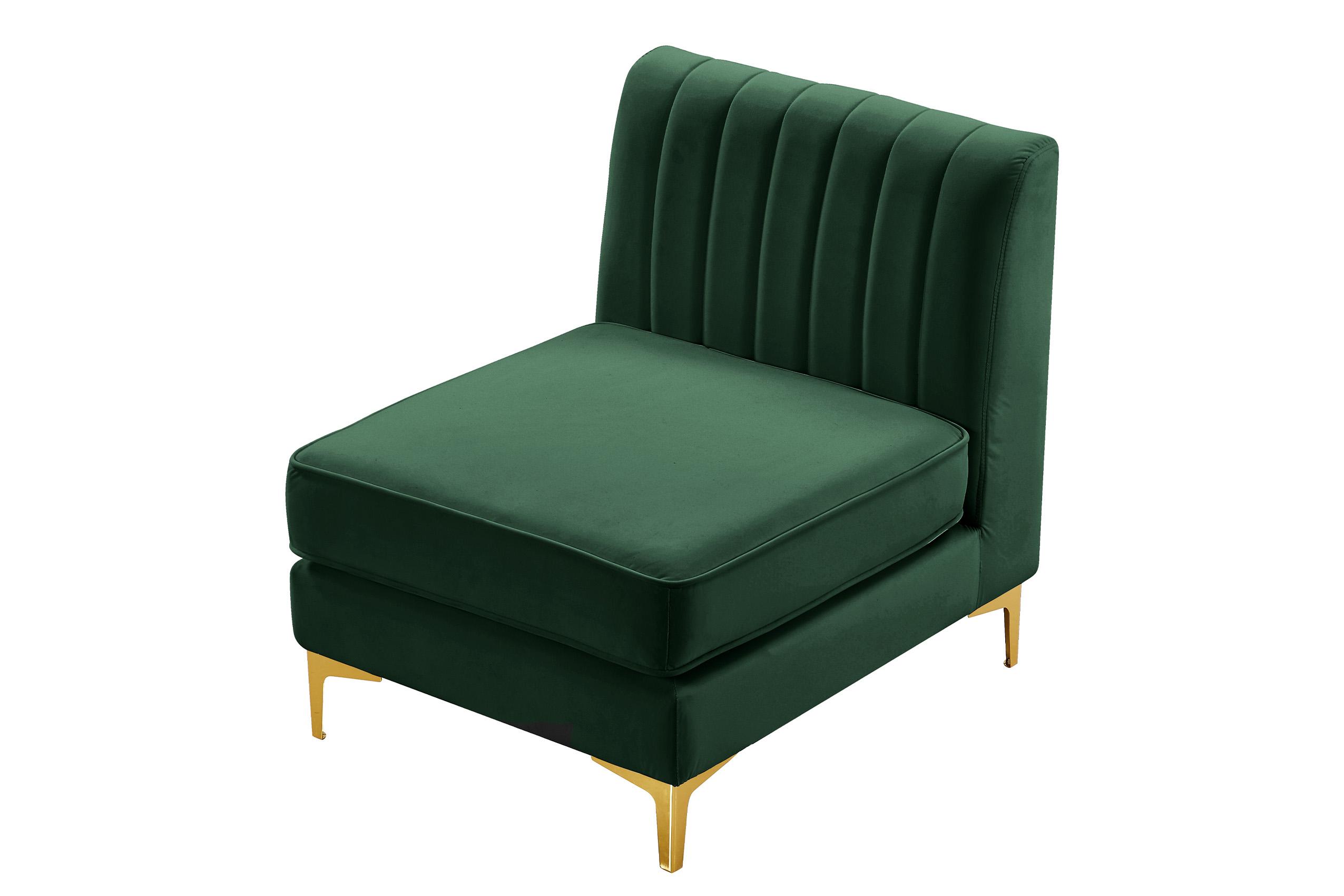 

    
Meridian Furniture ALINA 604Green-Armless Modular Armless Chair Green 604Green-Armless

