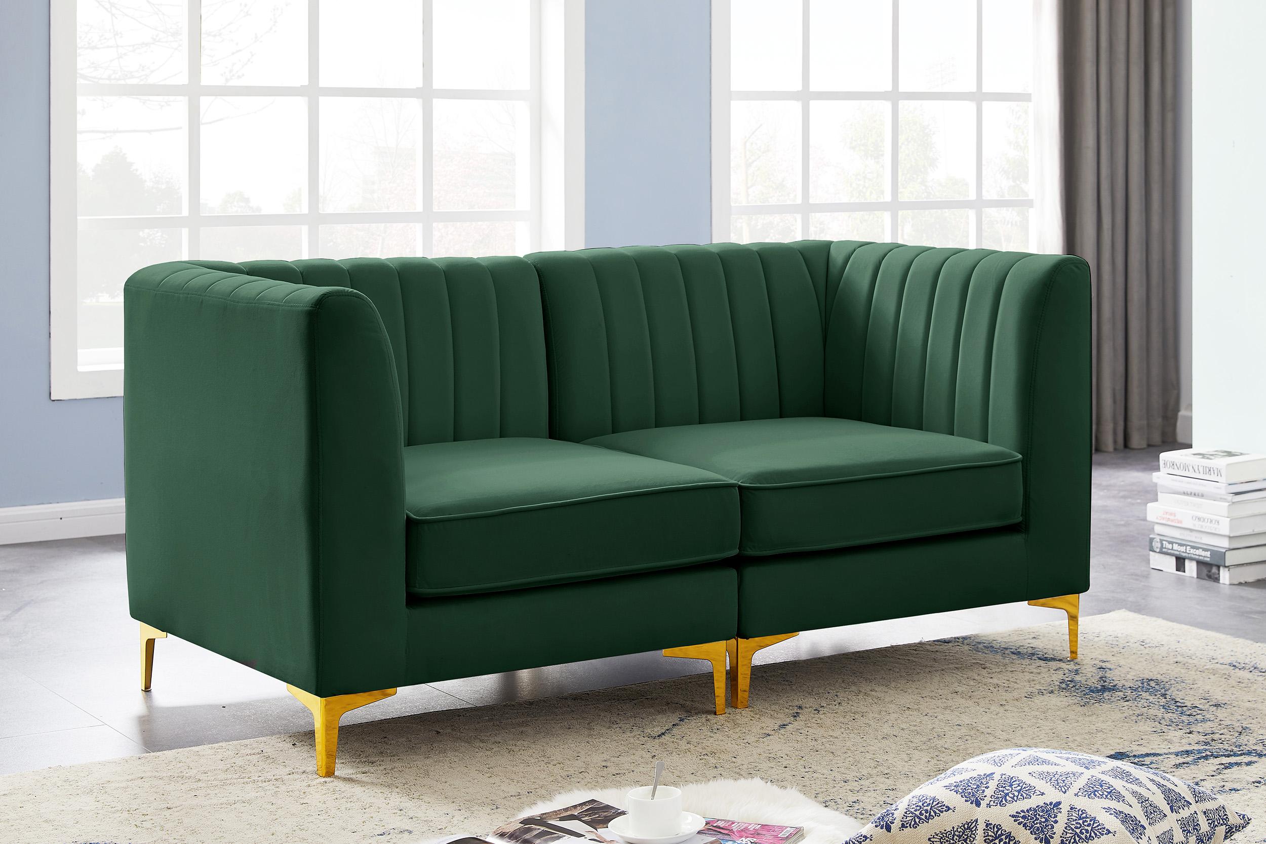 

    
Meridian Furniture ALINA 604Green-S67 Modular Sectional Sofa Green 604Green-S67
