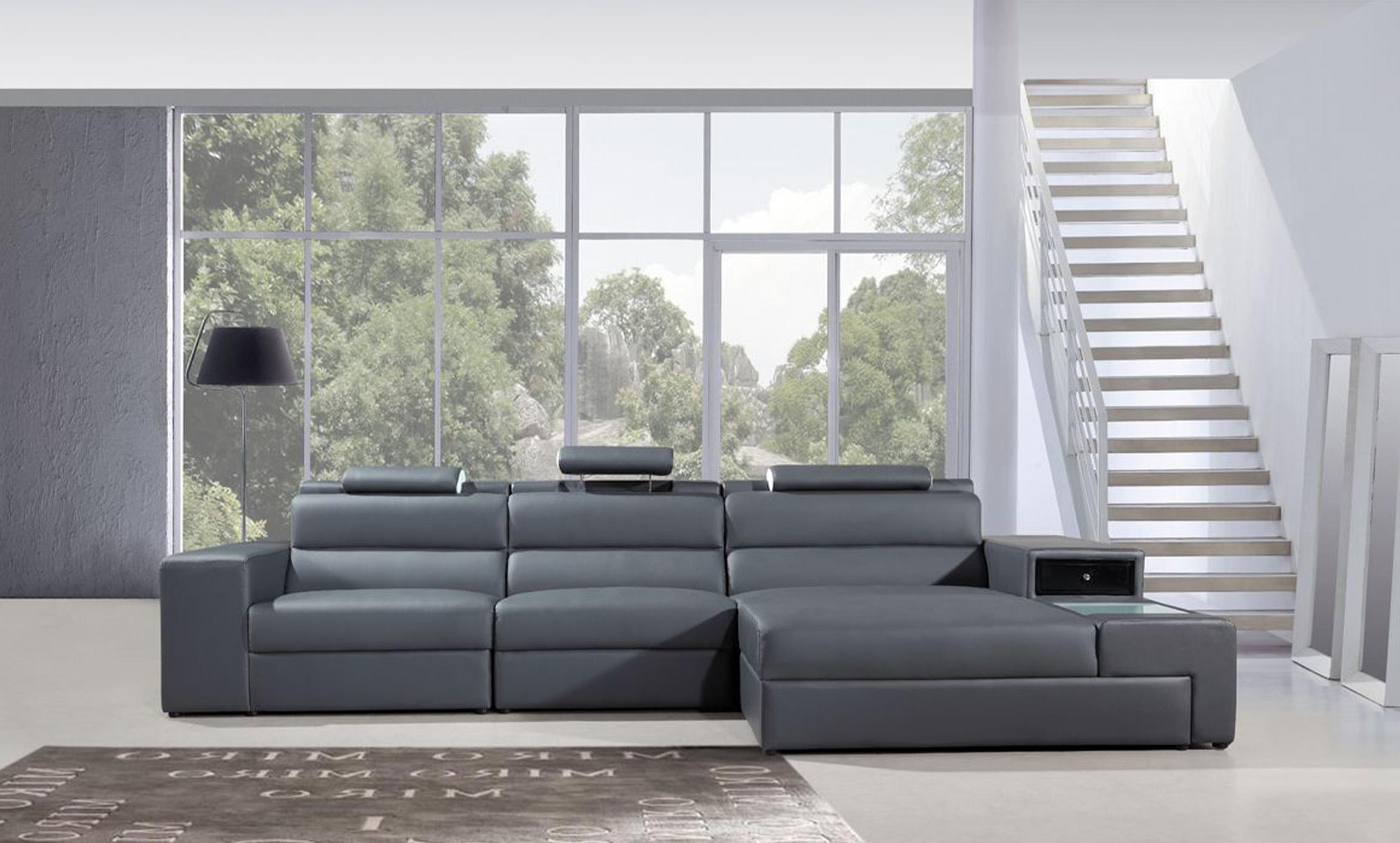 

    
Grey Bonded Leather RIGHT Sectional Sofa Divani Casa Polaris Mini VIG Modern
