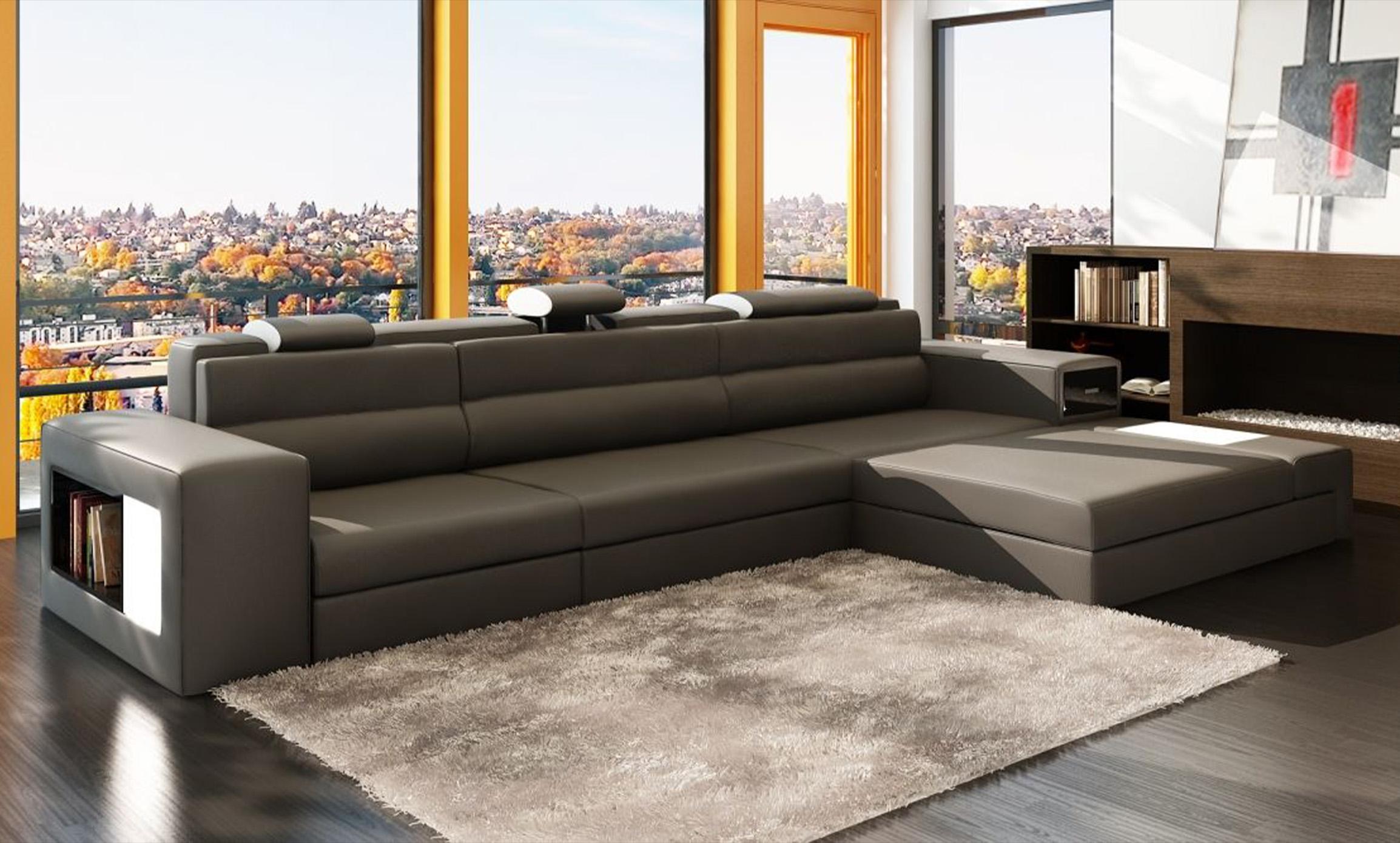 

                    
VIG Furniture VGEV5022B-GRY Sectional Sofa Gray Bonded Leather Purchase 
