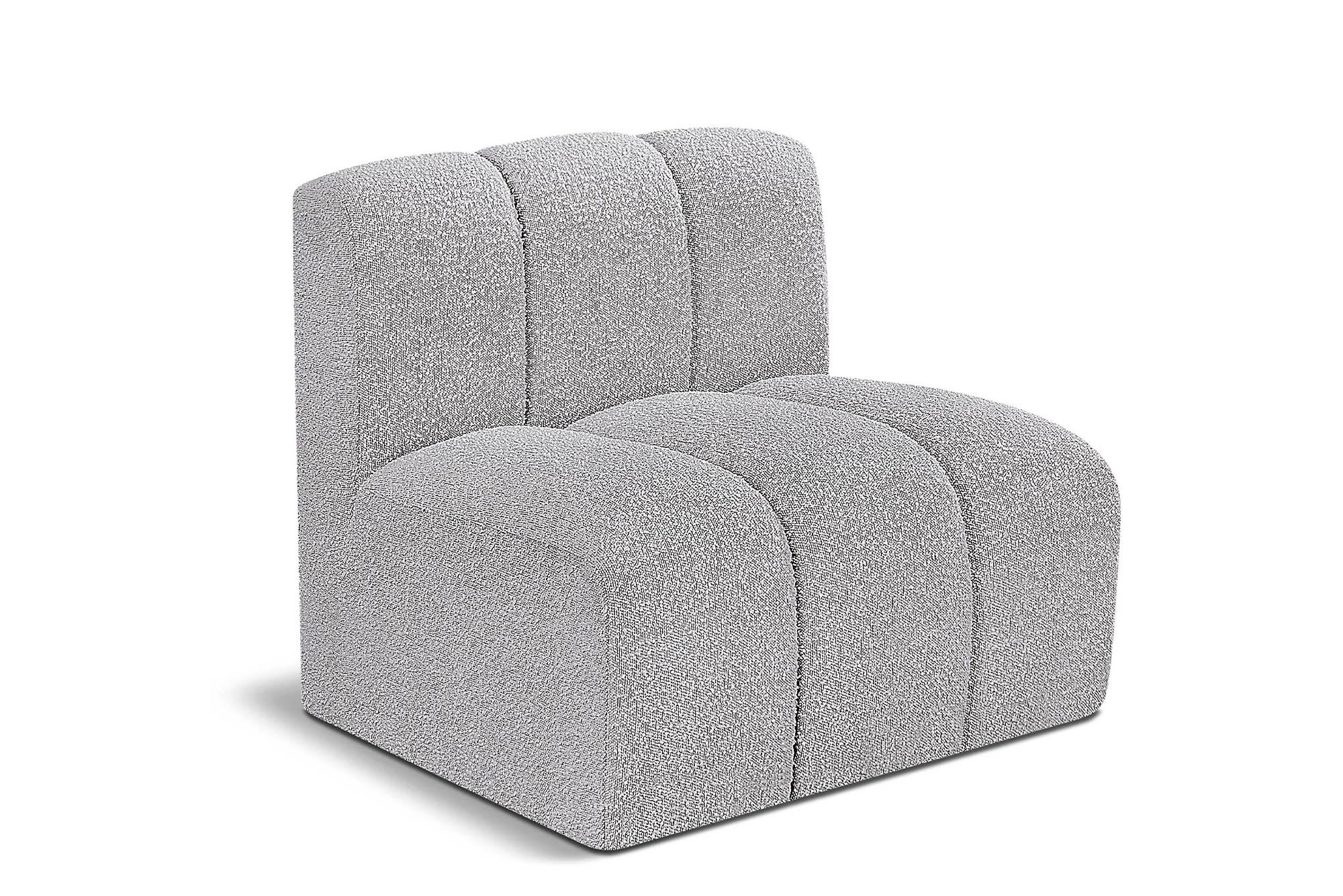 

    
Grey Boucle Channel Tufted Modular Chair ARC 102Grey-ST Meridian Contemporary
