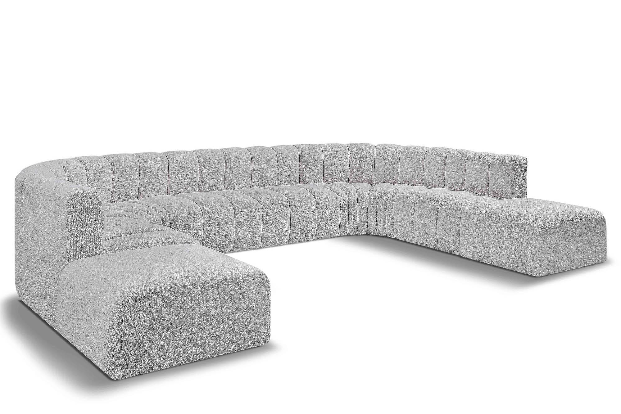 Contemporary, Modern Modular Sectional Sofa ARC 102Grey-S10A 102Grey-S10A in Gray 