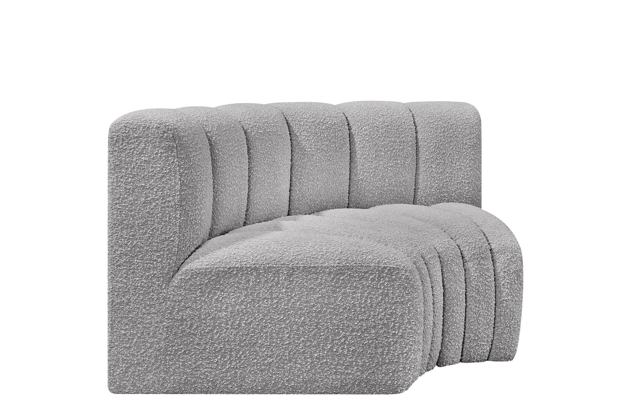 

        
Meridian Furniture ARC 102Grey-S2B Modular Sectional Sofa Gray Boucle 094308298061

