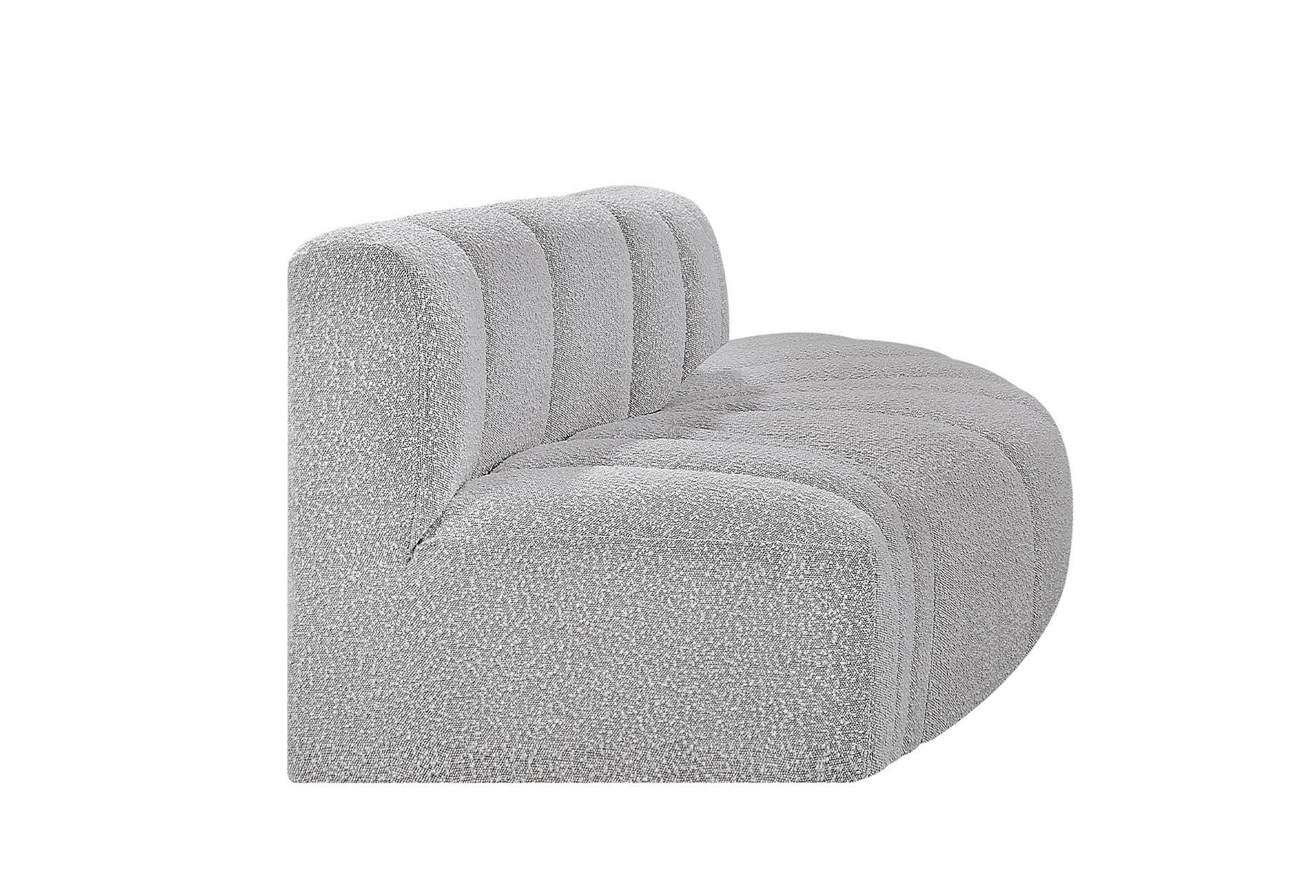 

        
Meridian Furniture ARC 102Grey-S3E Modular Sectional Sofa Gray Boucle 094308298115

