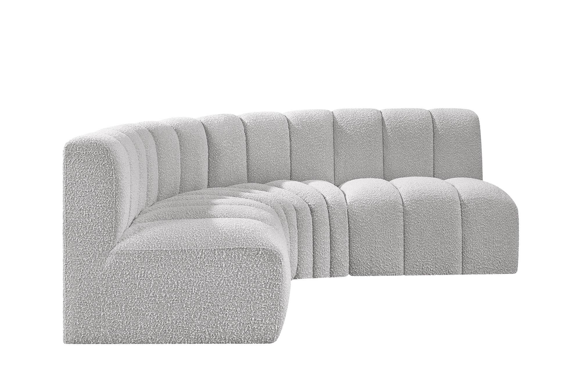 

    
102Grey-S4B Meridian Furniture Modular Sectional Sofa
