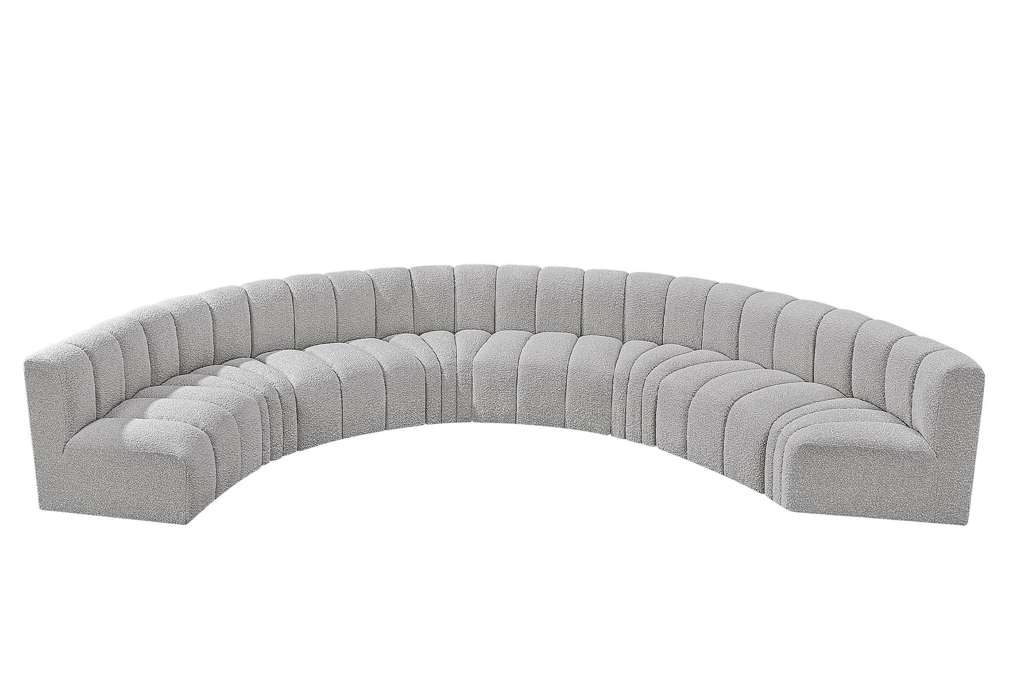 

        
Meridian Furniture ARC 102Grey-S8B Modular Sectional Sofa Gray Boucle 094308298313
