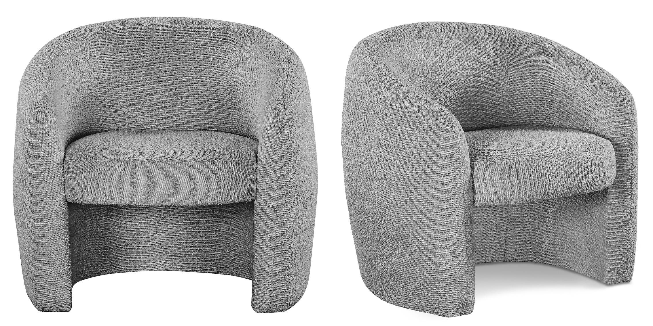 

        
Meridian Furniture ACADIA 543Grey-Set Accent Chair Set Gray Boucle Fabric 94308268095
