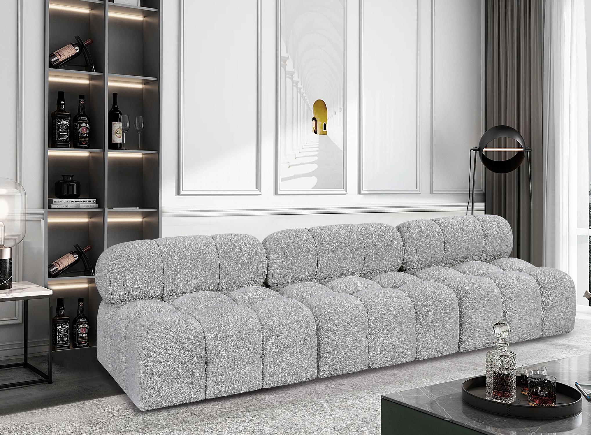

    
Grey Boucle Modular Sofa AMES 611Grey-S102B Meridian Modern Contemporary

