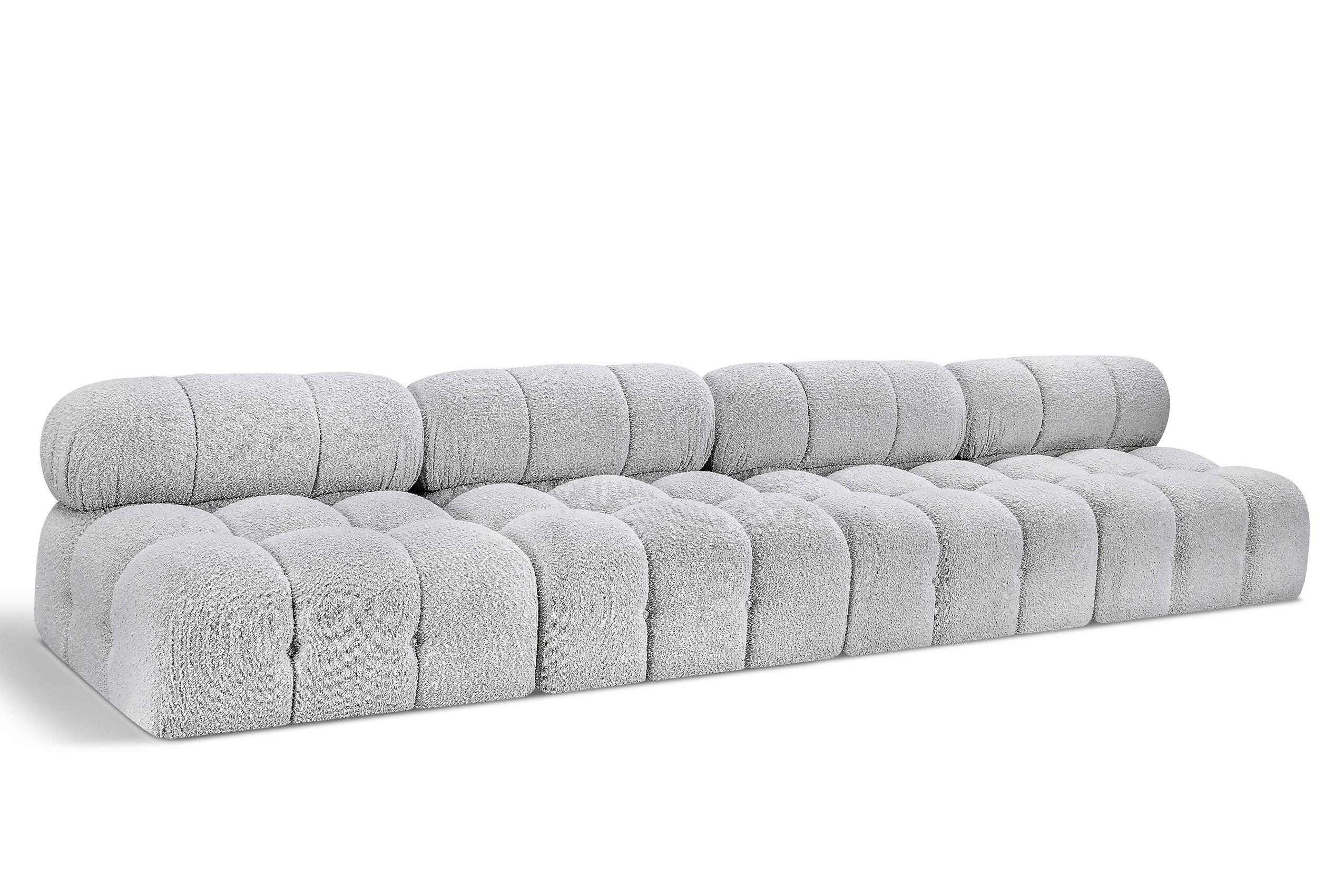 

    
Grey Boucle Modular Sofa AMES 611Grey-S136B Meridian Modern Contemporary
