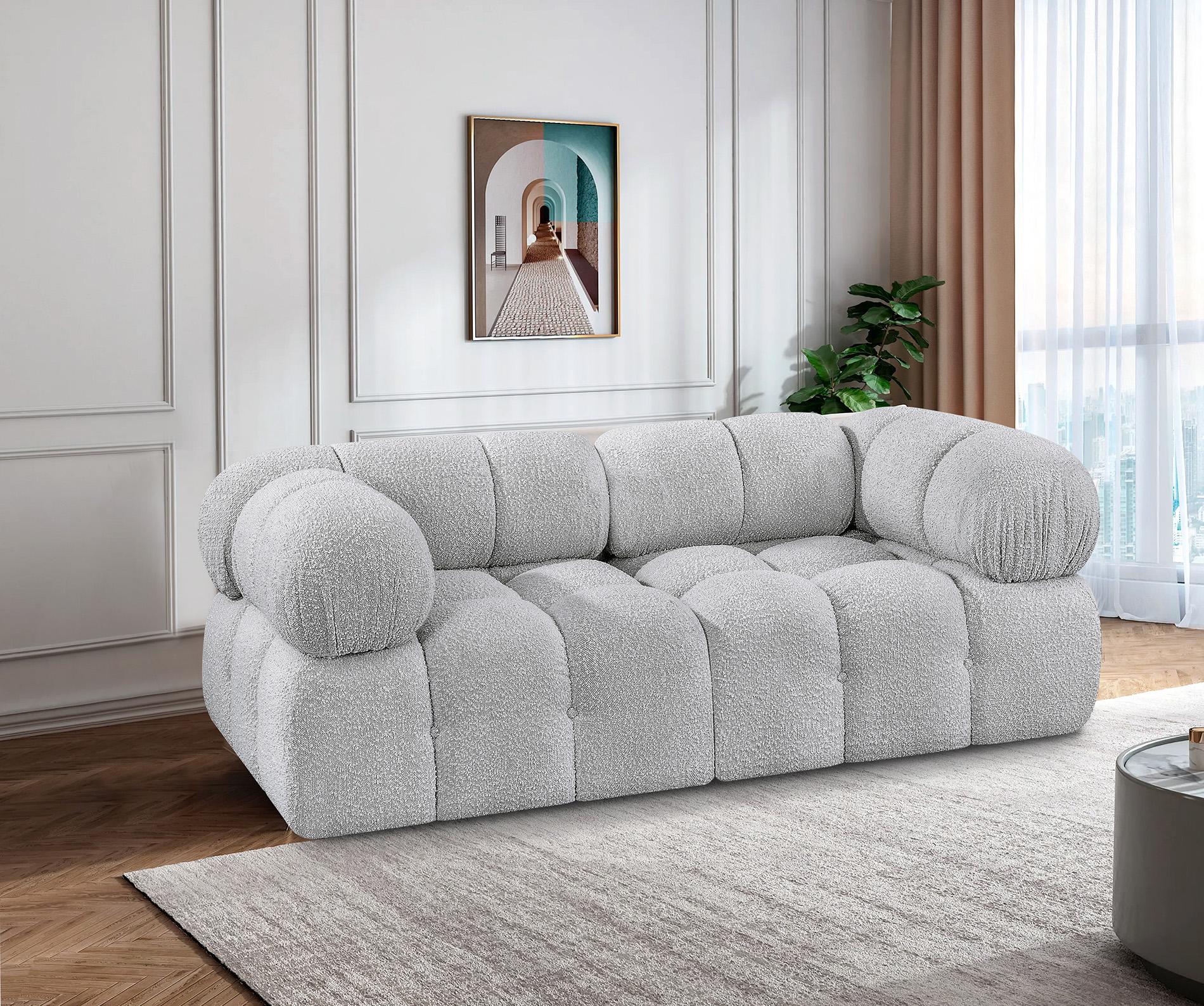 

    
Grey Boucle Modular Sofa AMES 611Grey-S68A Meridian Modern Contemporary
