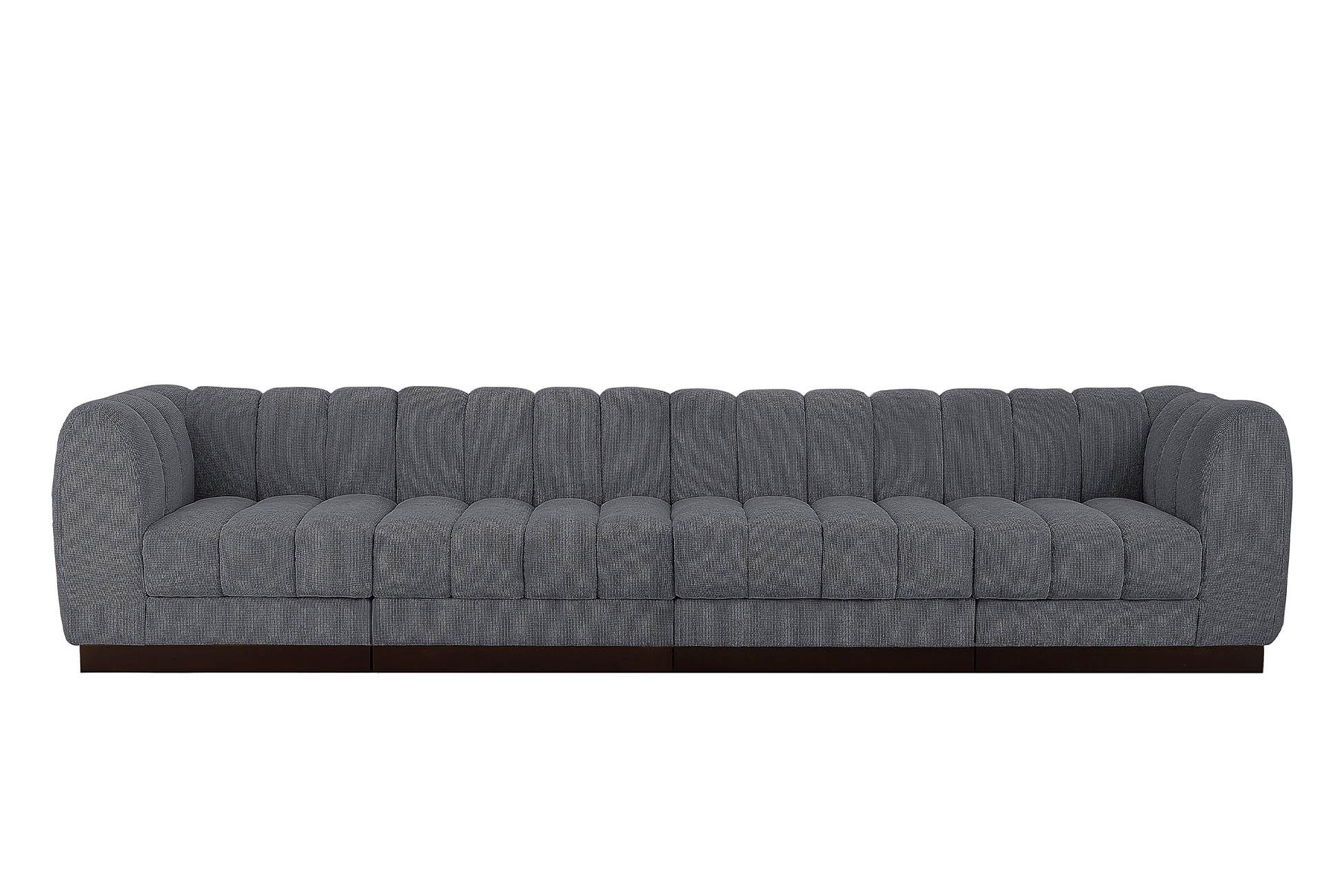 

        
Meridian Furniture QUINN 124Grey-S133 Modular Sofa Gray Chenille 094308312415
