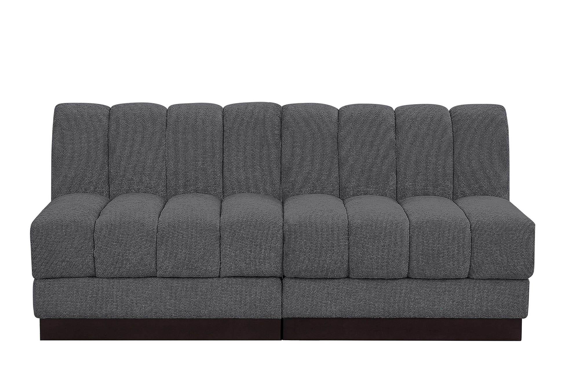 

        
Meridian Furniture QUINN 124Grey-S64 Modular Sofa Gray Chenille 094308312361

