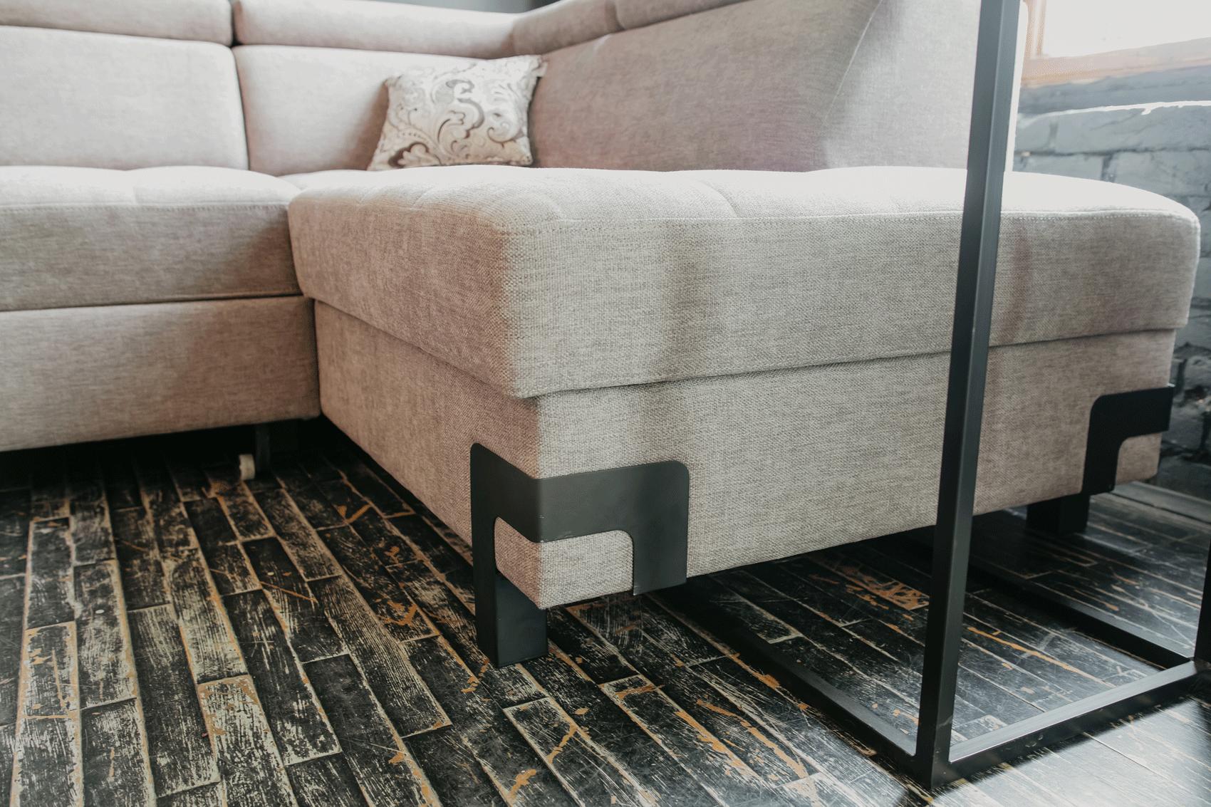 

    
 Shop  Grey Fabric Garda Sectional Sofa Right w/ Bed & Storage Contemporary Modern
