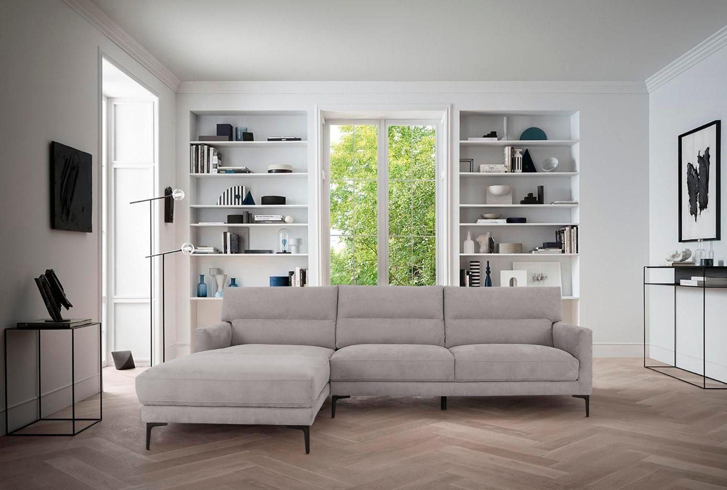 

    
Grey Fabric Left Facing Sectional Sofa Divani Casa Paraiso VIG Modern
