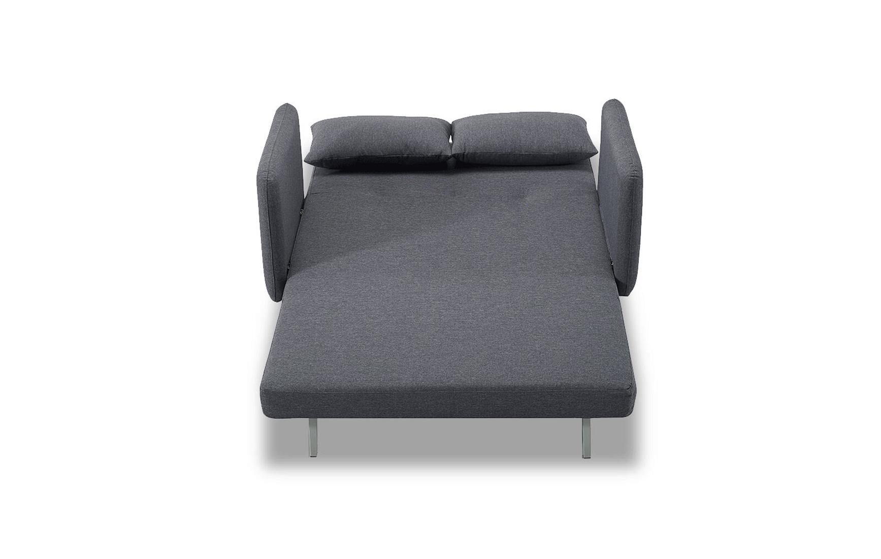 

    
 Shop  Grey Fabric Loveseat/Chair Bed Set Contemporary Luca Home
