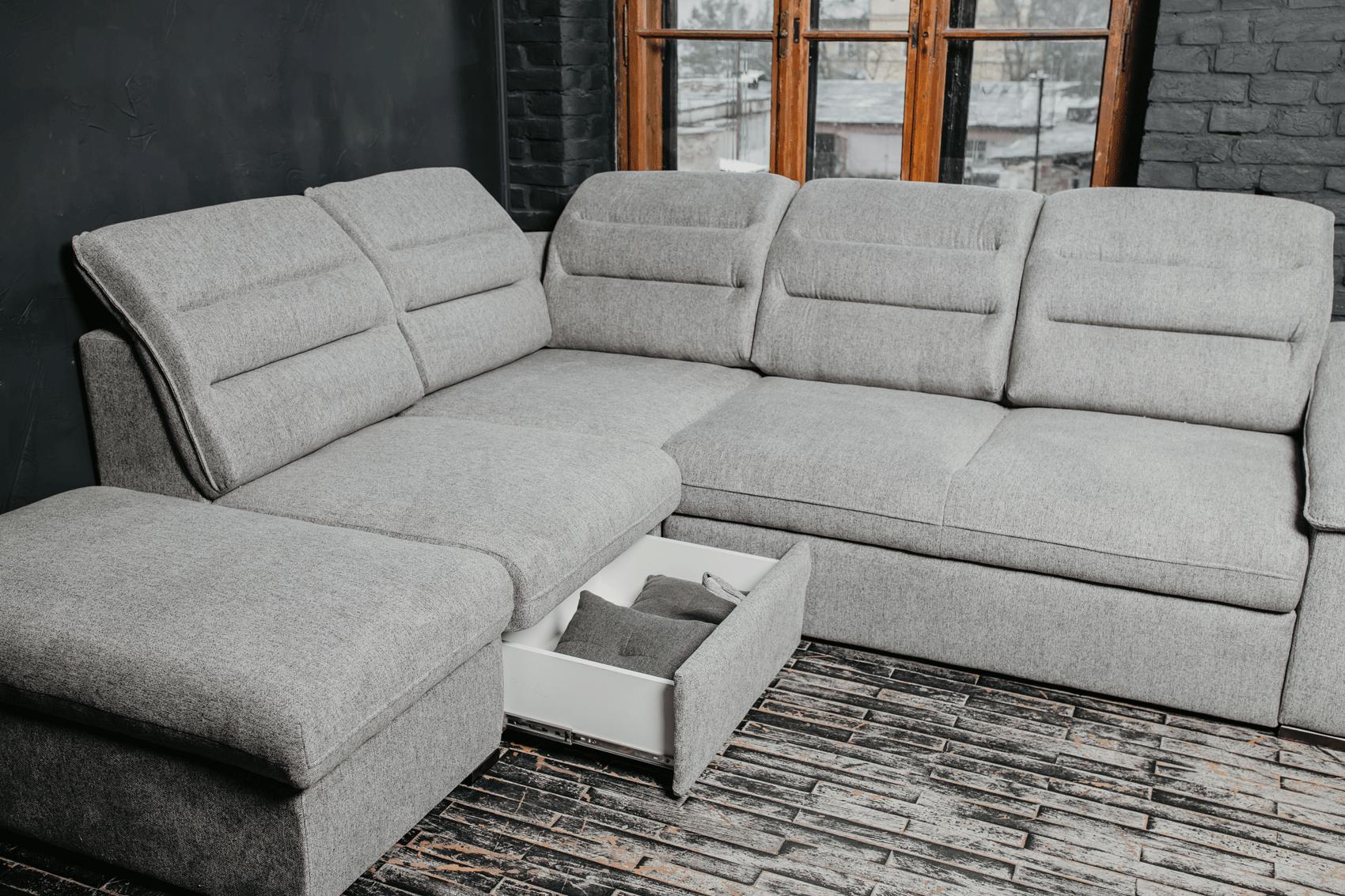 

                    
ESF Oliver Sectional Sofa Bed Gray Fabric Purchase 
