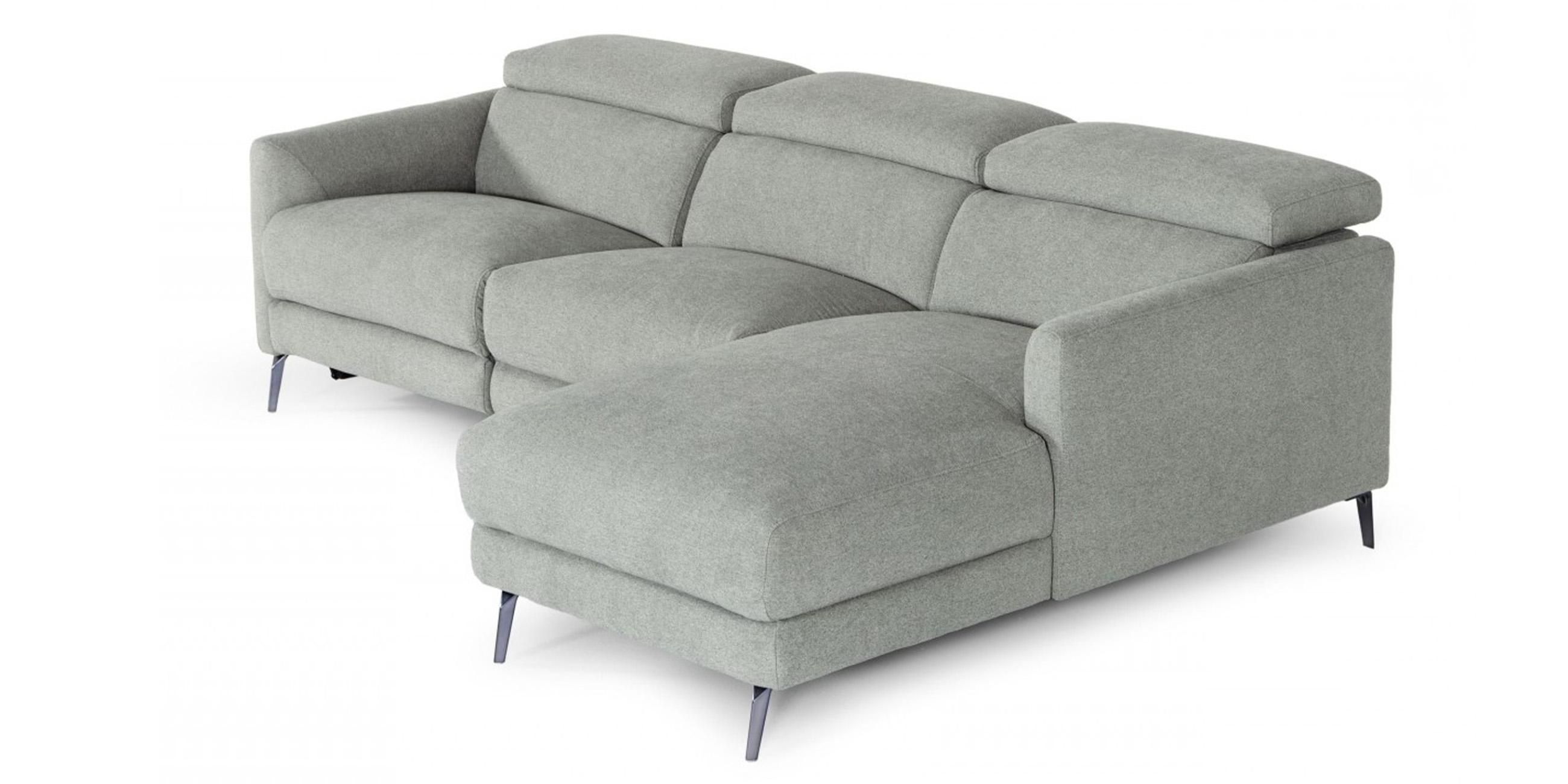 Contemporary, Modern Sectional Sofa VGKMKM.5000-RF VGKMKM.5000-RF in Gray Fabric