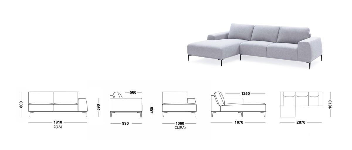 

    
VGCF550-EG038-LAF Grey Fabric Sectional Sofa w/ Left Facing Chaise VIG Divani Casa Arthur Modern
