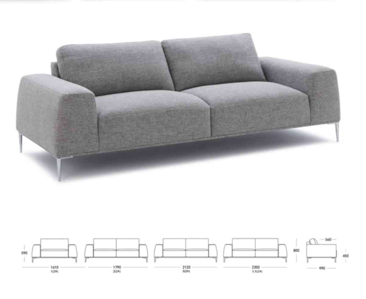 

    
 Order  Grey Fabric Sofa Loveseat Set 2 VIG Divani Casa Arthur Modern Contemporary
