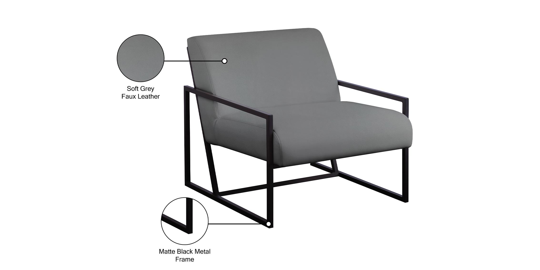 

    
535Grey Grey Faux Leather & Black Metal Chair Set 2Pcs INDUSTRY 535Grey Meridian Modern
