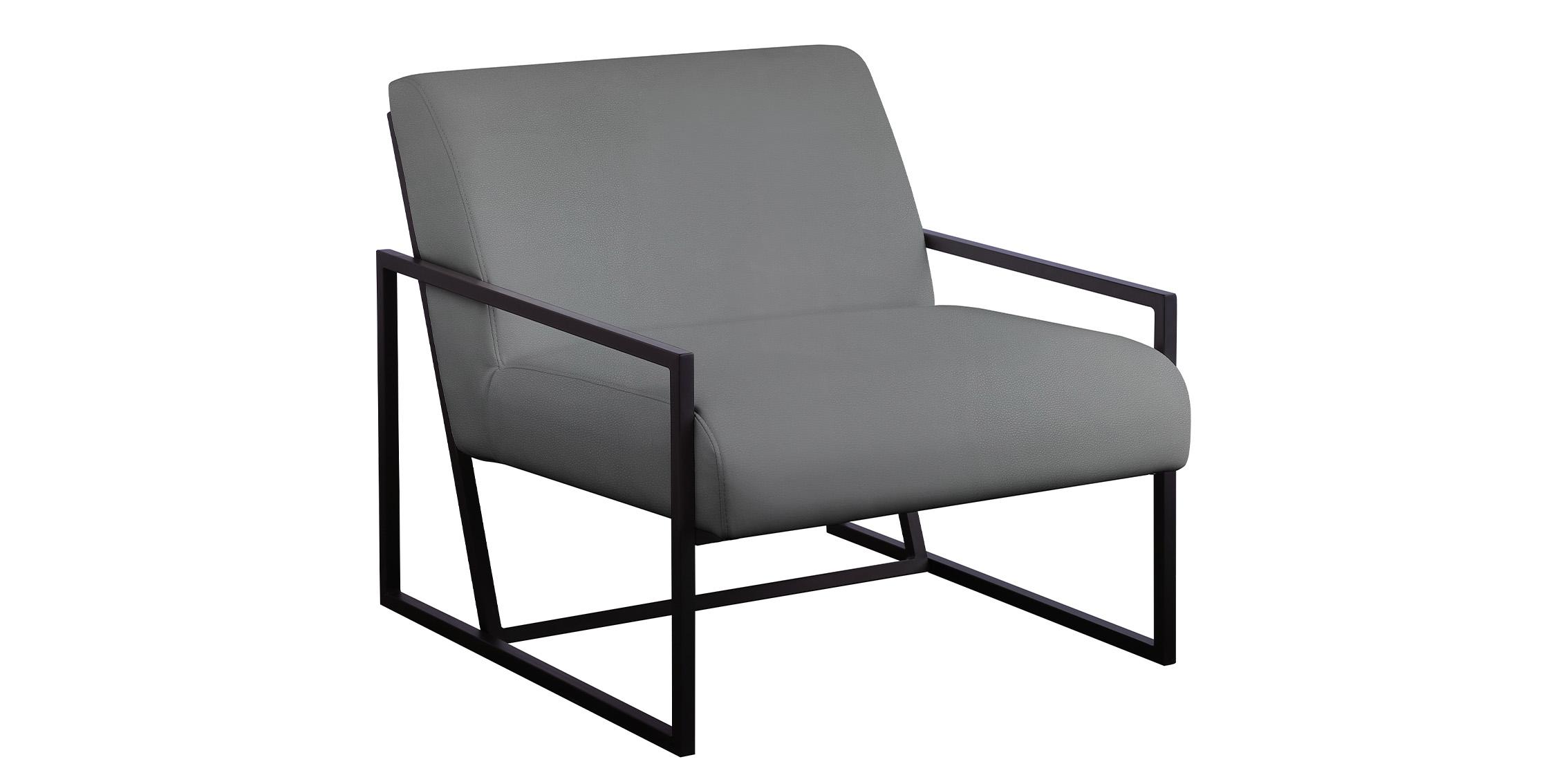 

    
Grey Faux Leather & Black Metal Chair INDUSTRY 535Grey Meridian Contemporary
