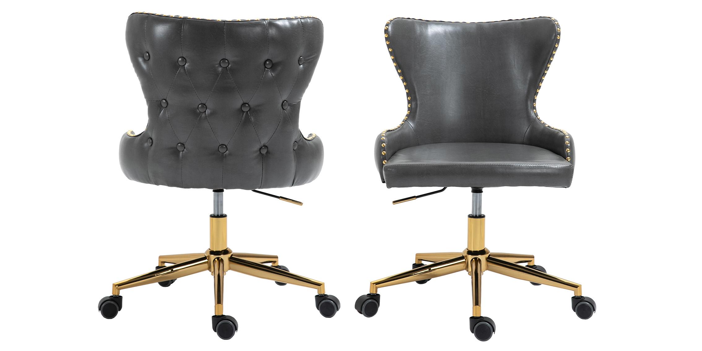 

    
Meridian Furniture HENDRIX 167Grey Office Chair Gray/Gold 167Grey
