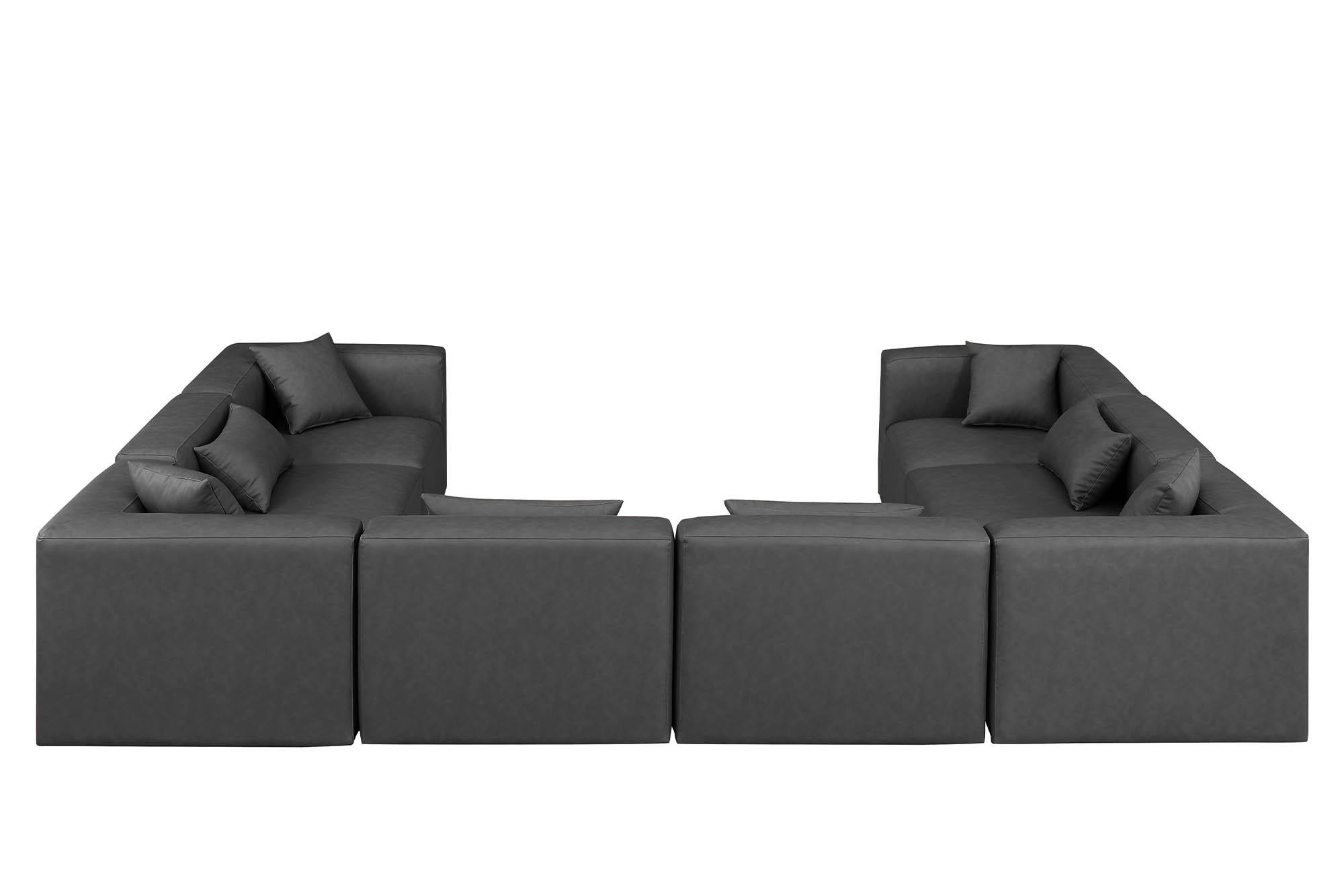 

        
Meridian Furniture CUBE 668Grey-Sec8A Modular Sectional Sofa Gray Faux Leather 094308318578
