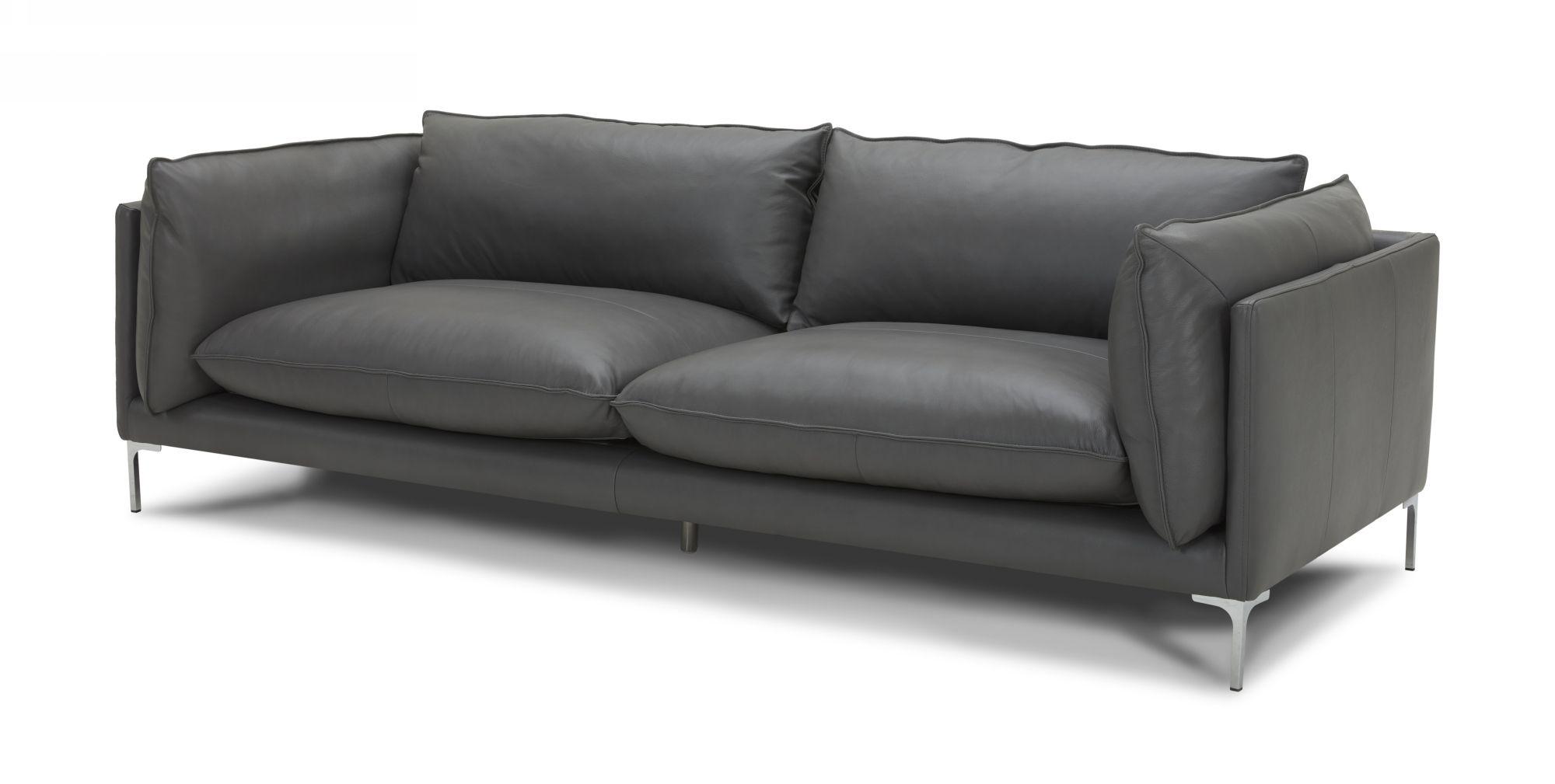 Contemporary, Modern Sofa VGKKKF2627-L2925-SOFA VGKKKF2627-L2925-SOFA in Gray Full Leather