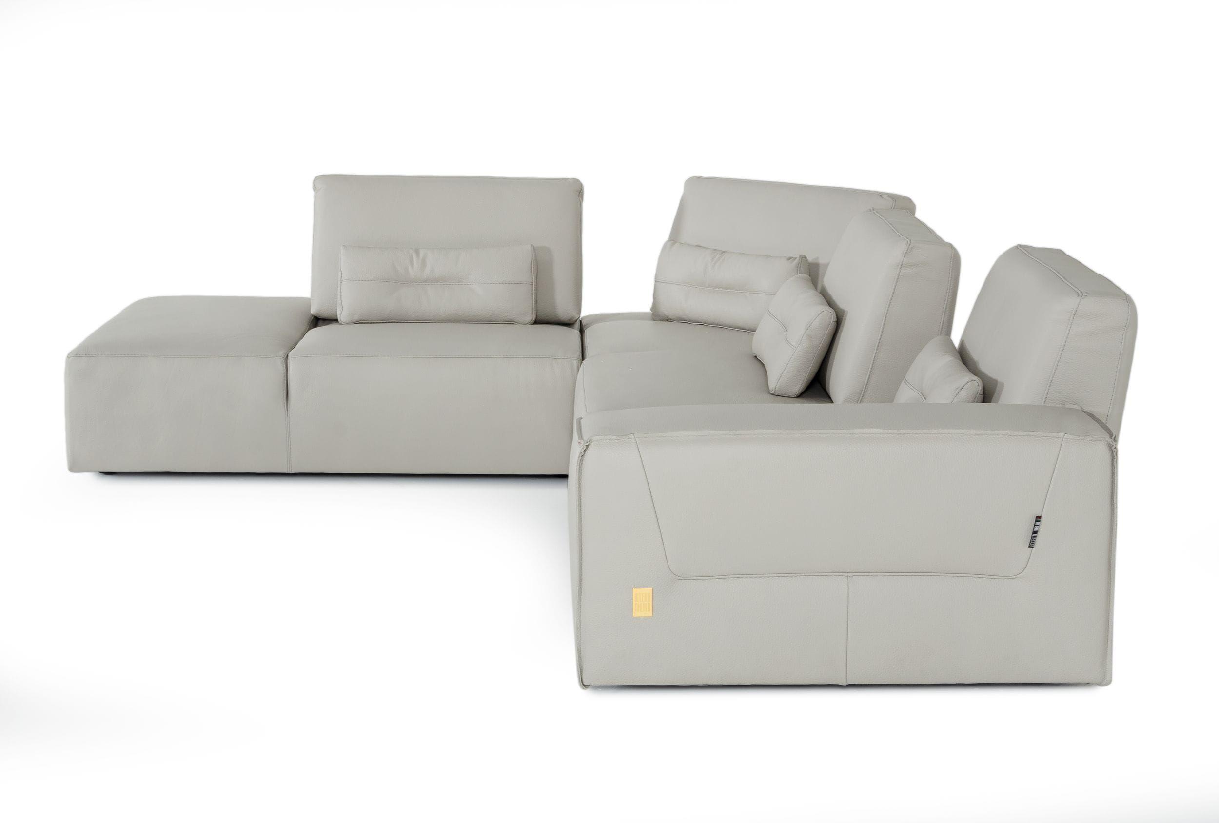 

                    
VIG Furniture VGDDENJOY-GRYWHT-SECT Sectional Sofa Gray Genuine Leather Purchase 
