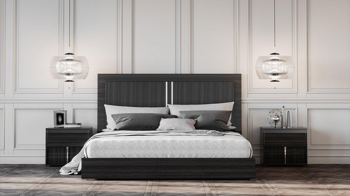 

    
VIG Furniture Ari Panel Bed Gray VGACARI-BED-CK
