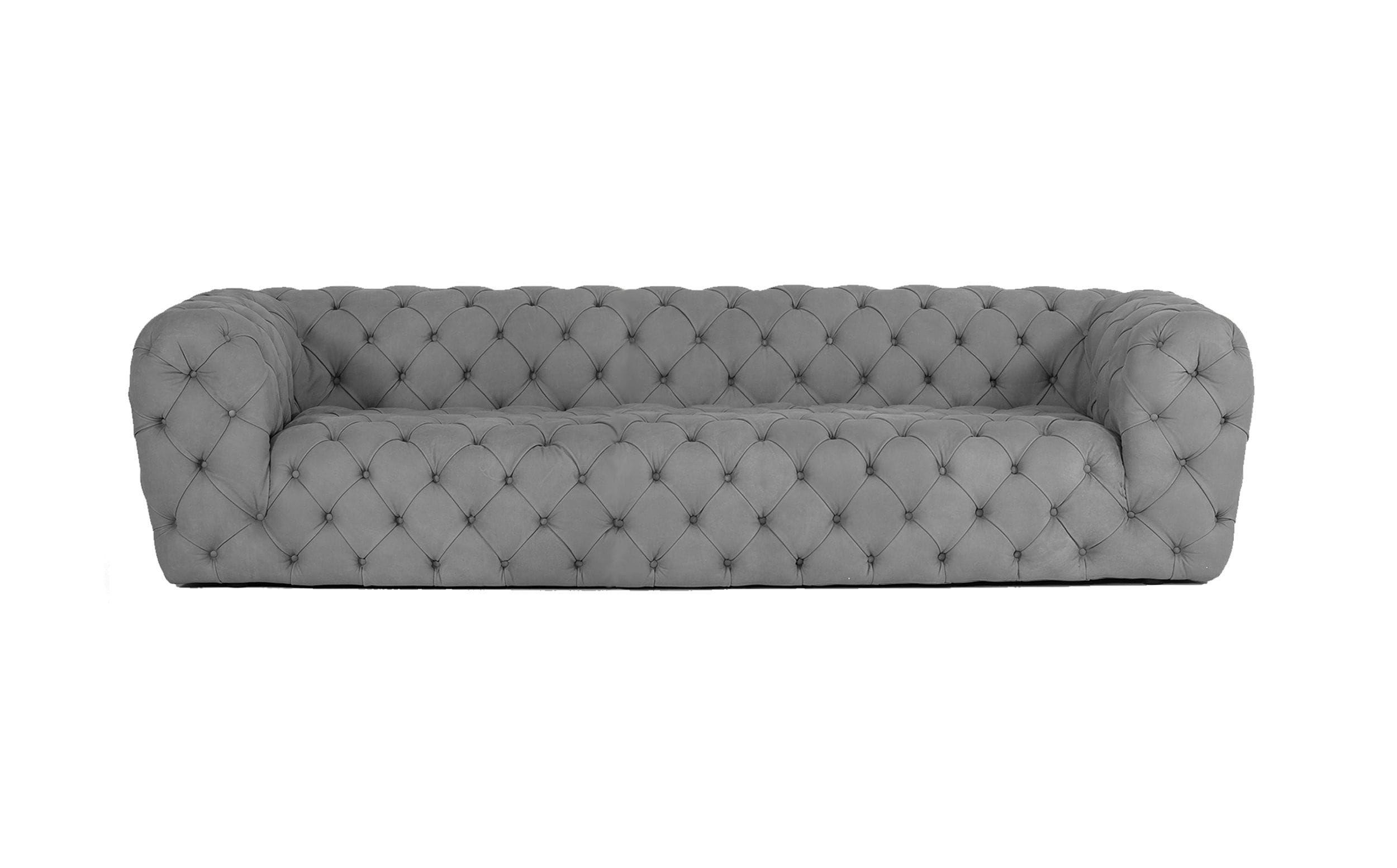 Contemporary, Modern Sofa VGCCRIALTO-GRY-3-S VGCCRIALTO-GRY-3-S in Gray Italian Leather