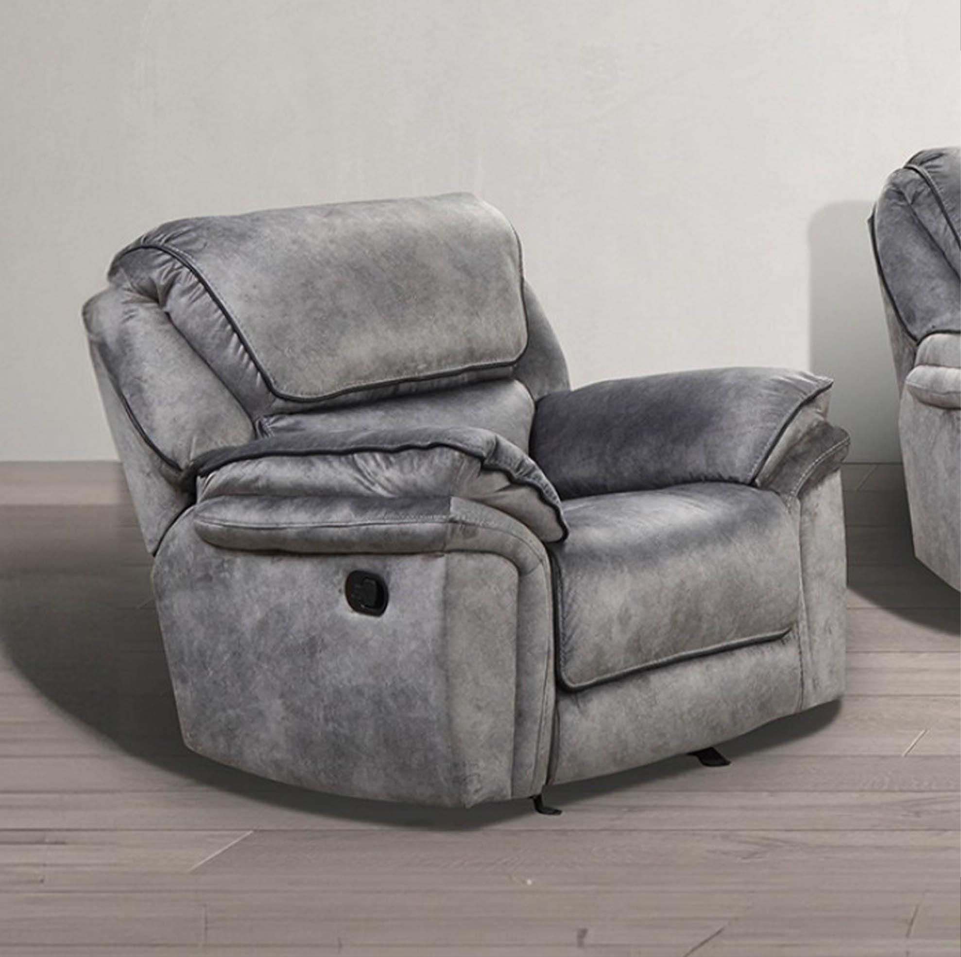 

    
NX6002GY-SF-Set-3 Furniture of America Recliner Sofa Set

