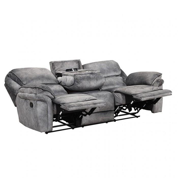

    
 Order  Grey Leatherette Manual Recliner Sofa Set 3Pcs NX6002GY-SF THEMIS FoA Modern
