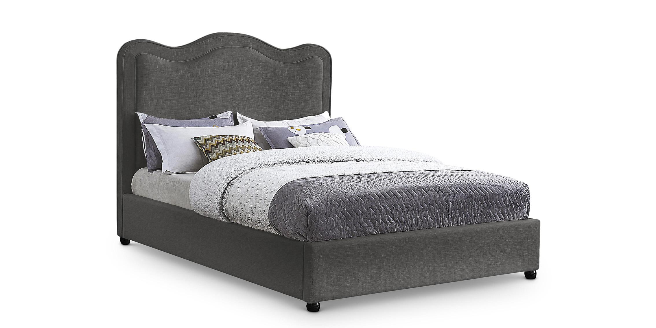 

    
Grey Linen Full Bed FELIX FelixGrey-F Meridian Contemporary Modern
