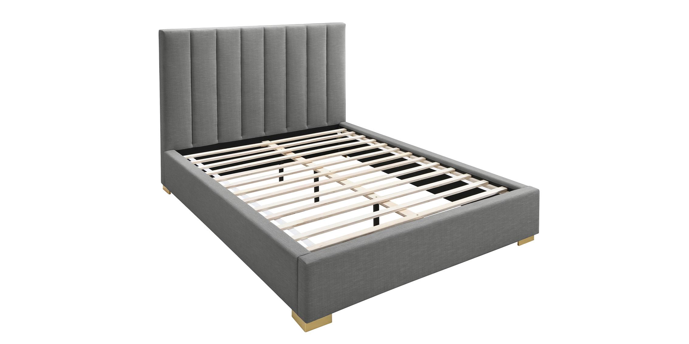 

        
Meridian Furniture PIERCE PierceGrey-F Platform Bed Gray Linen 094308262871
